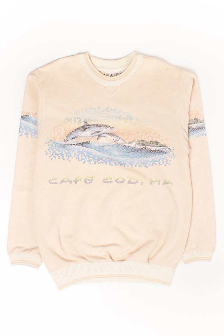 Vintage Dolphin Cape Cod Sweatshirt (1990s) - Image 2