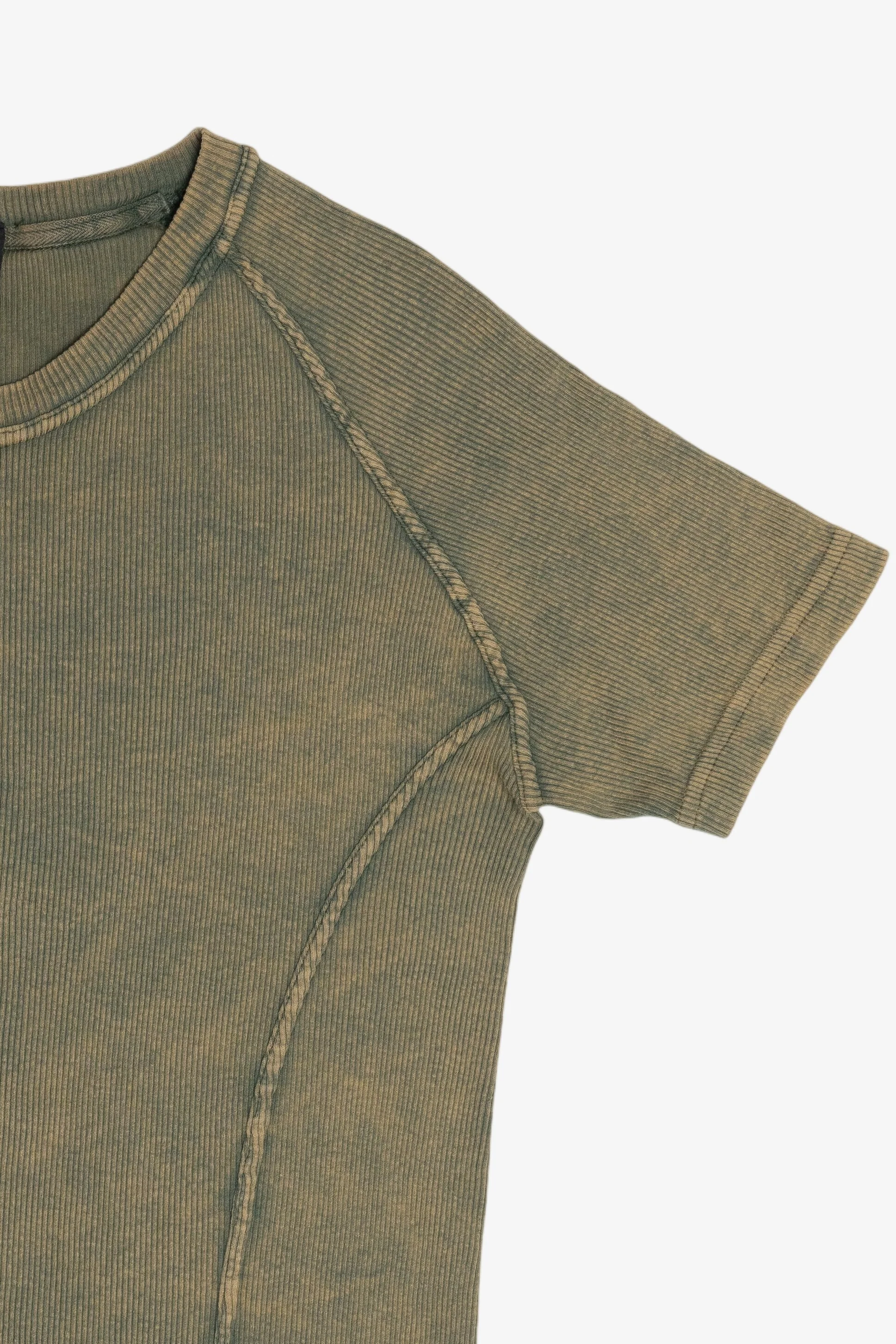 Vintage Elee Y2K Grunge Wash Ribbed T-Shirt (2000s) - Image 6