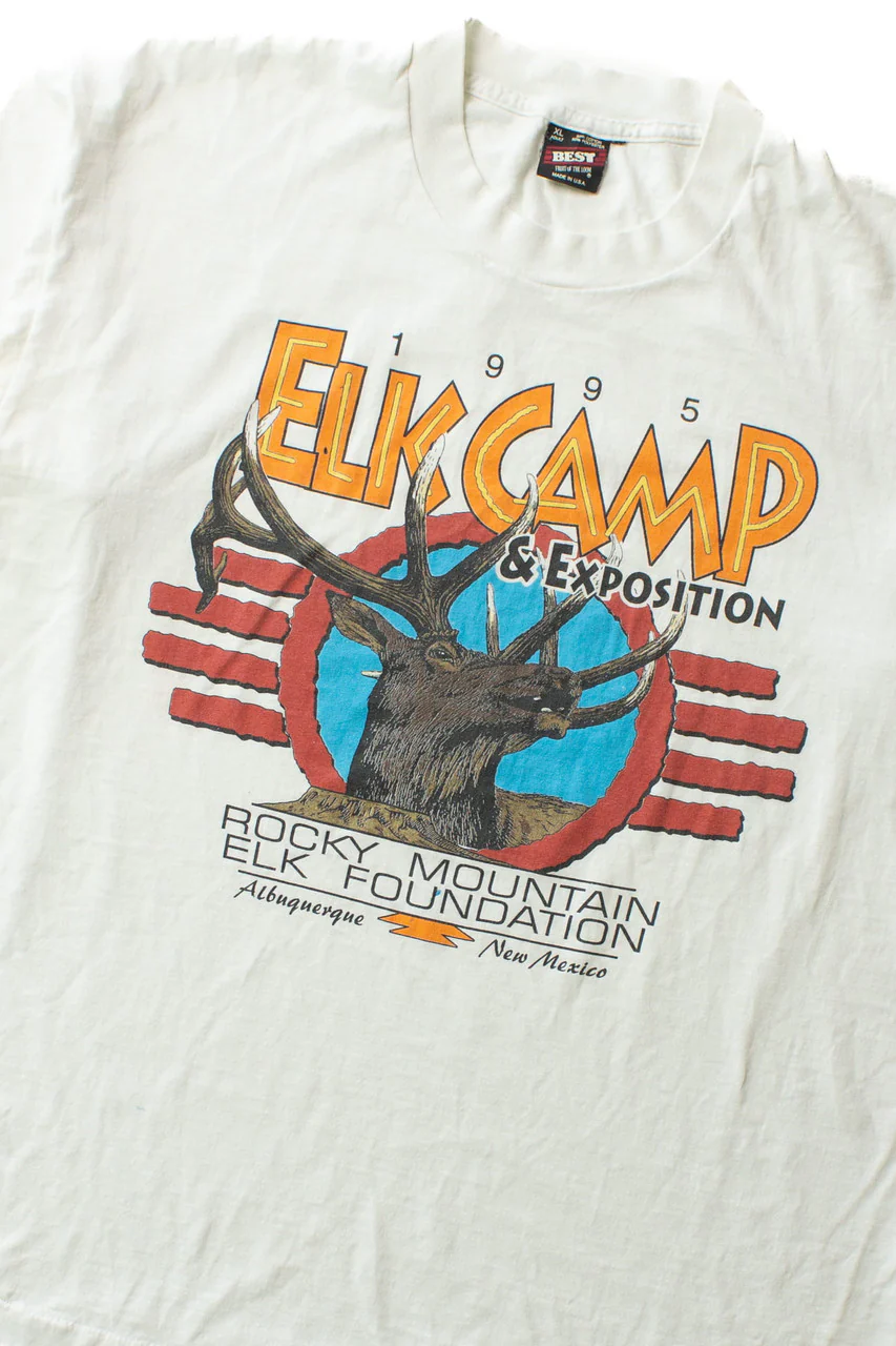 Vintage Elk Camp & Exposition T-Shirt (1990s)