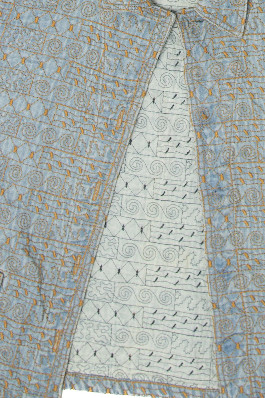 Vintage Embroidered Click Vest (1990s) - Image 4
