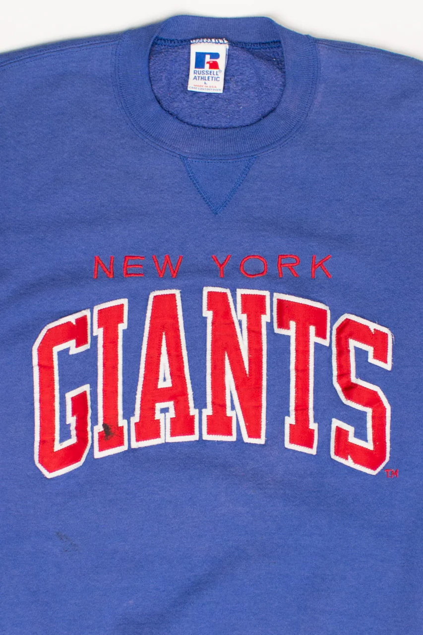 Vintage Embroidered New York Giants Sweatshirt (1990s)