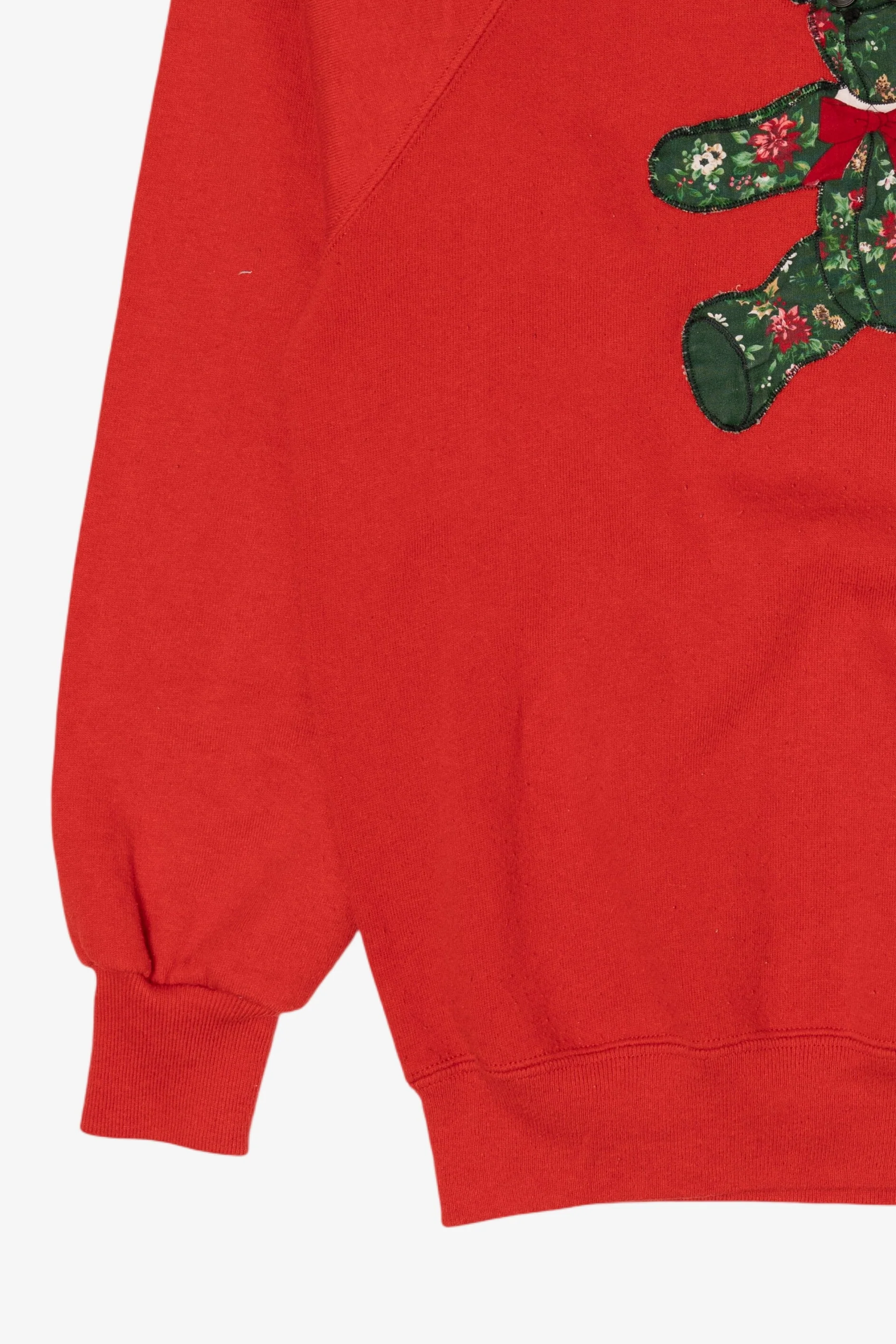 Vintage Embroidered Teddy Bear Raglan Sweatshirt (1990s) - Image 10