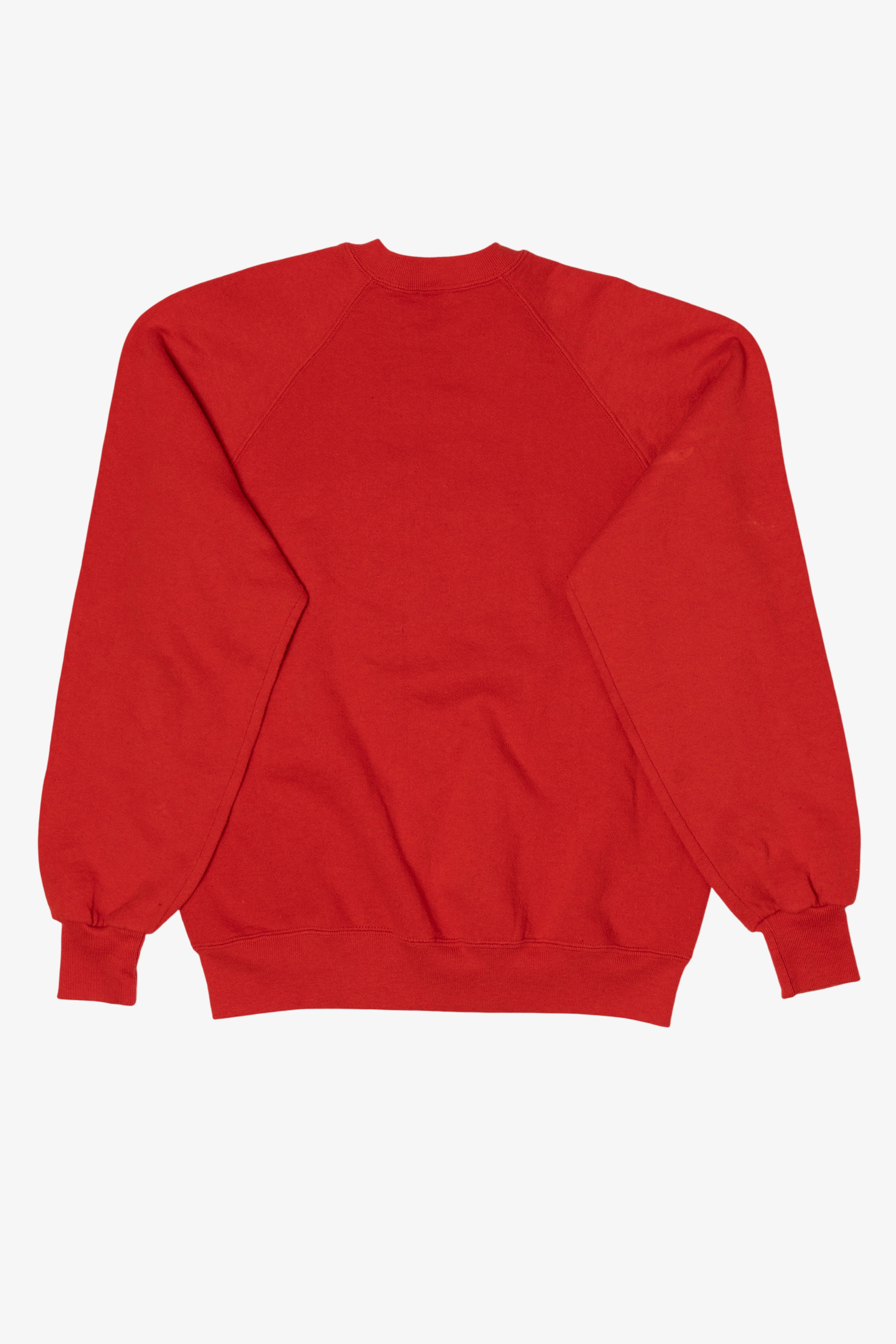 Vintage Embroidered Teddy Bear Raglan Sweatshirt (1990s) - Image 4