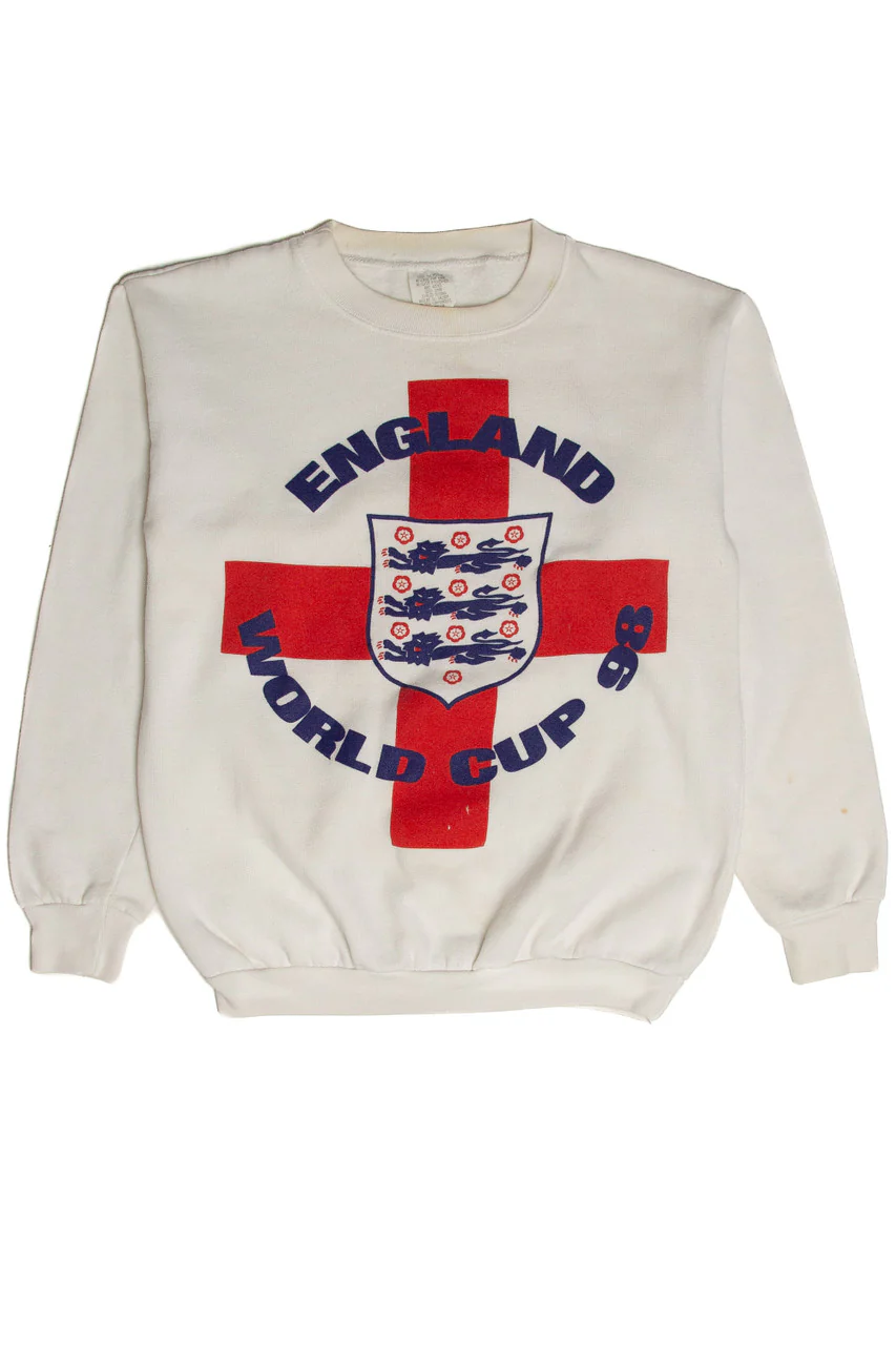 Vintage England 1998 World Cup Sweatshirt - Image 4