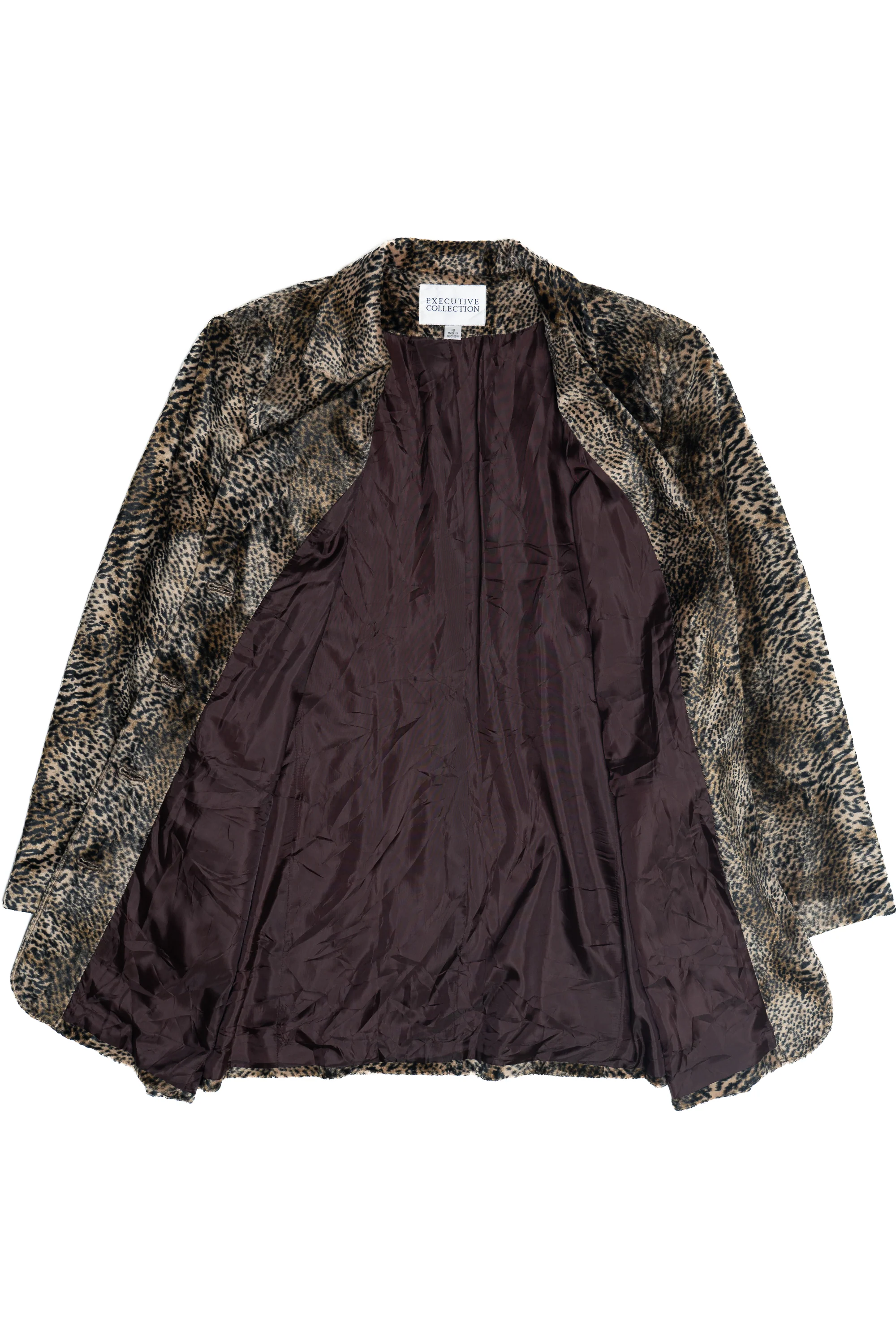 Vintage Executive Collection Leopard And Cheetah Faux Fur Blazer (1990s) - Image 4