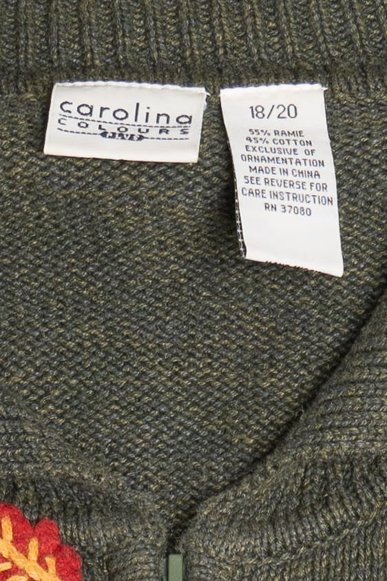 Vintage Fall Harvest Carolina Colours Plus Halloween Sweater - Image 4