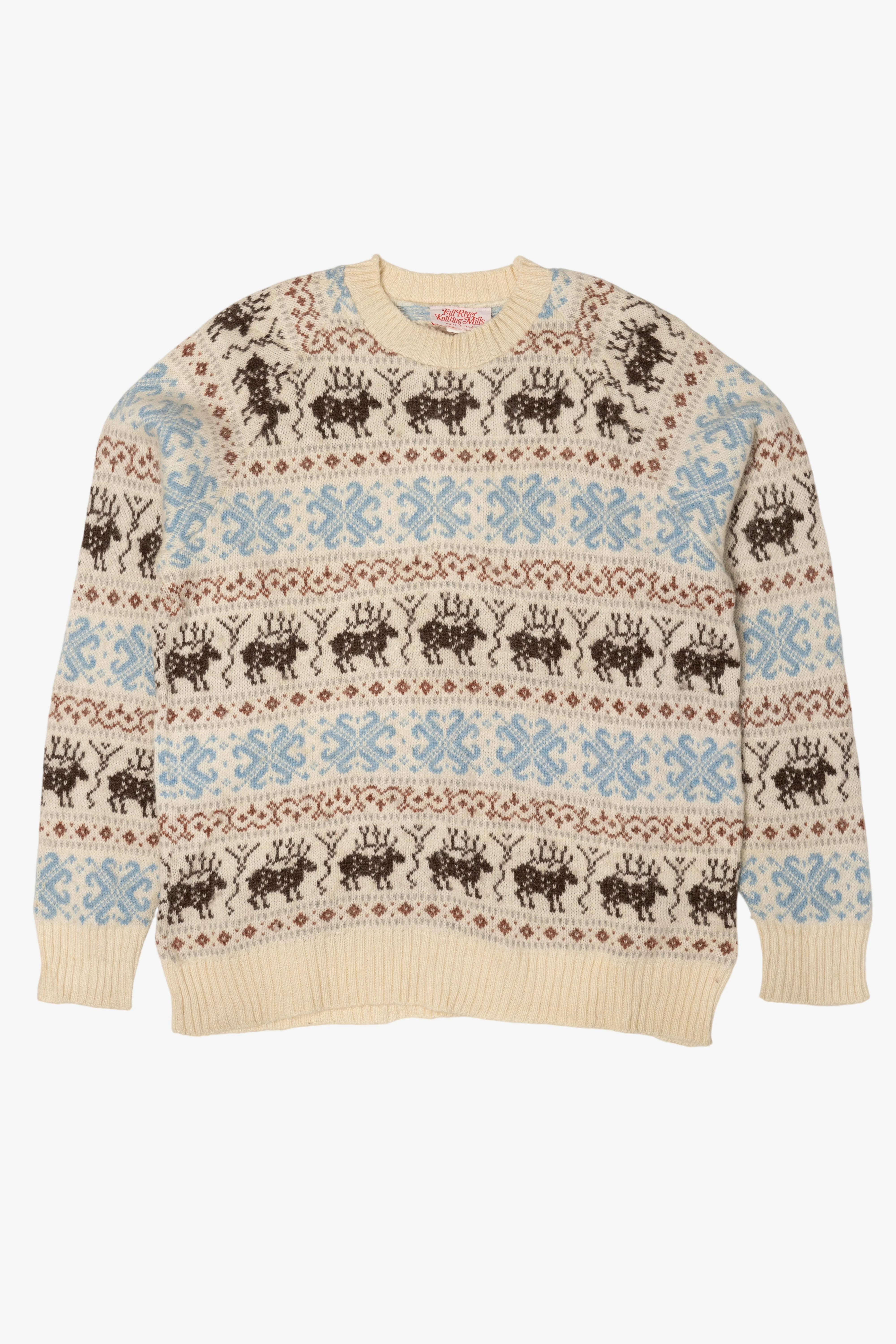 Vintage Fall River Knitting Mills Fair Isle Sweater (1990s)