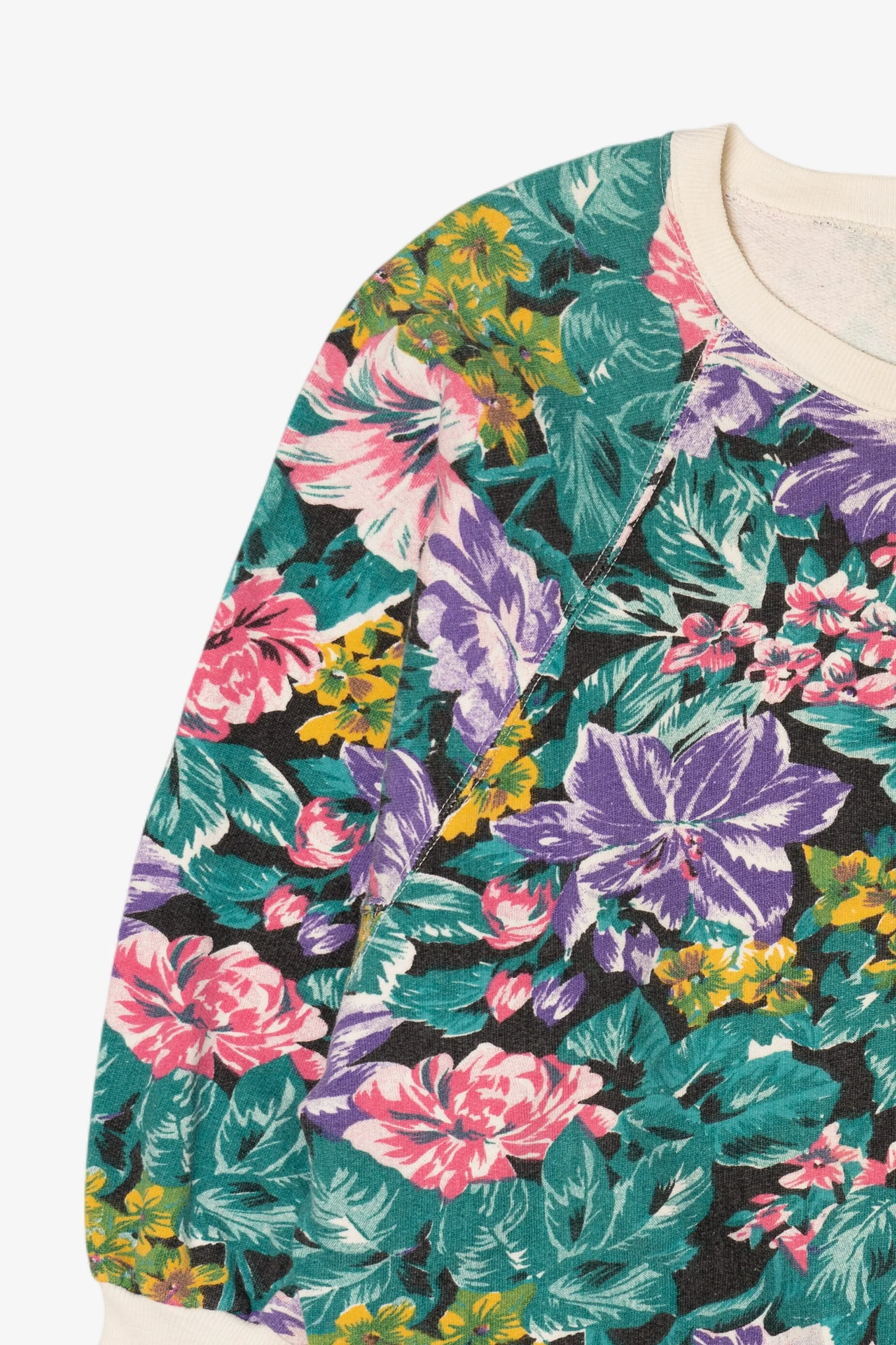 Vintage Flowers All Over Print Sweatshirt (1990s) - Image 5