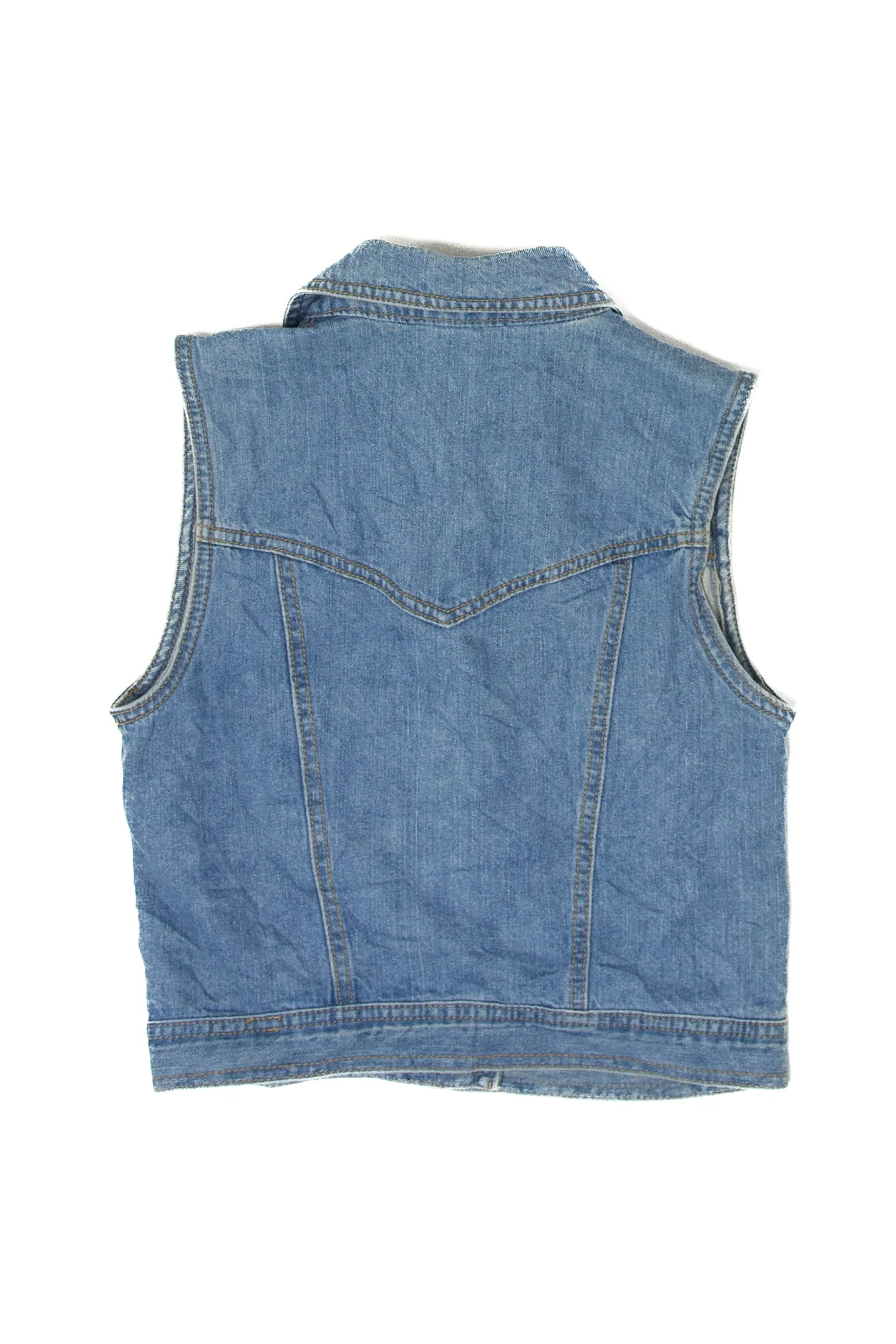 Vintage Forever 21 Spiked Denim Vest (2000s) - Image 3