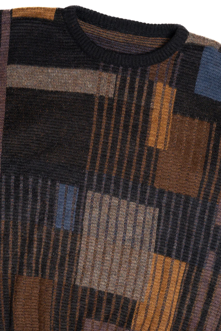 Vintage Geometric 80s Sweater 4543 - Image 2