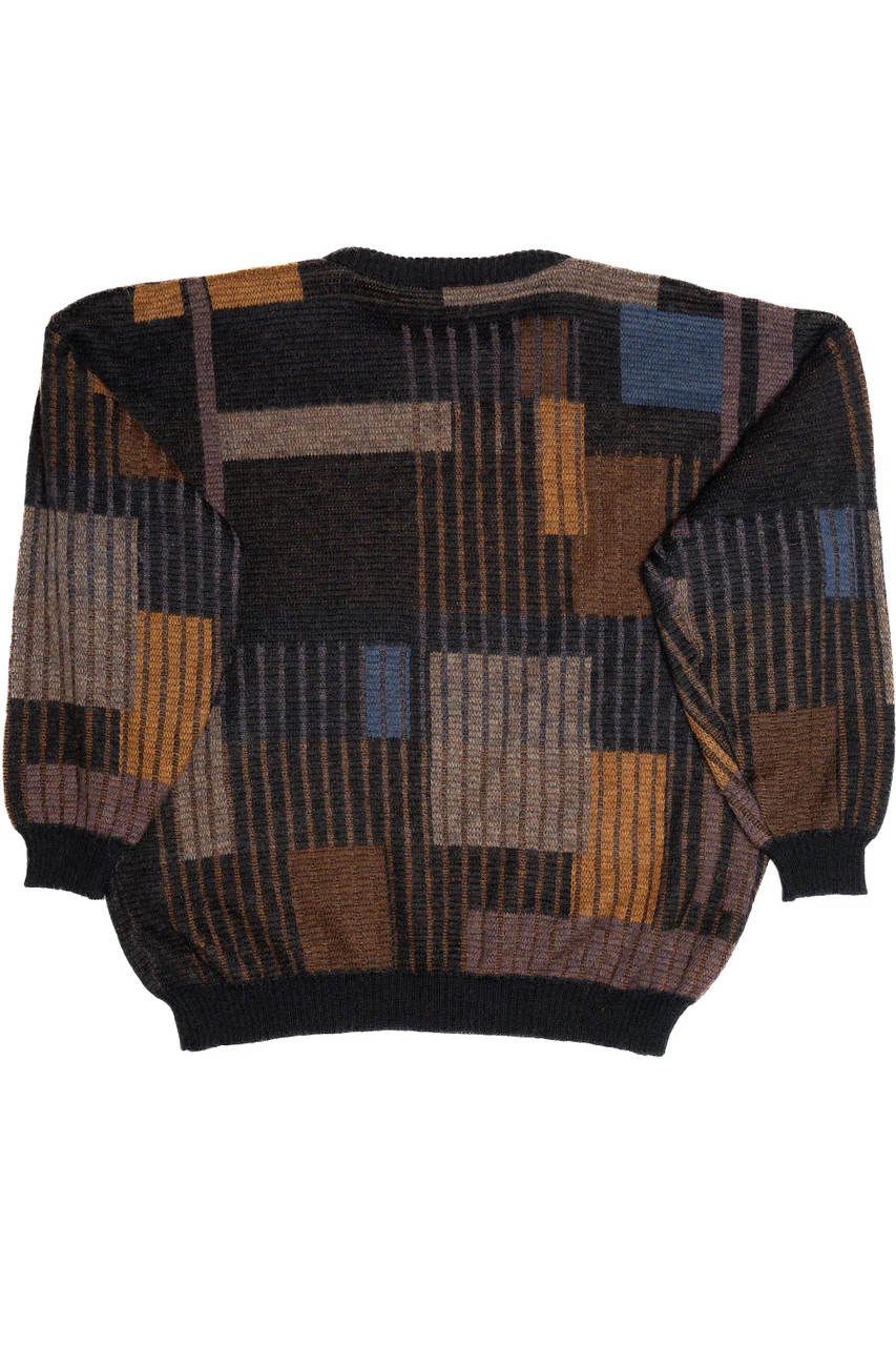 Vintage Geometric 80s Sweater 4543 - Image 3