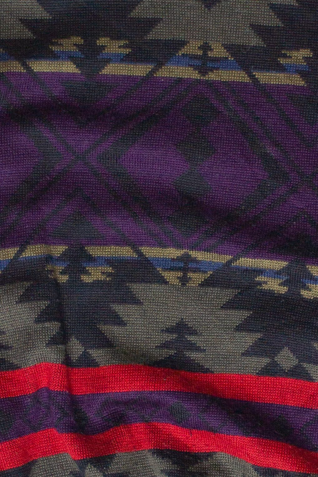Vintage Geometric Striped Patterned Obermeyer 80s Sweater - Image 3