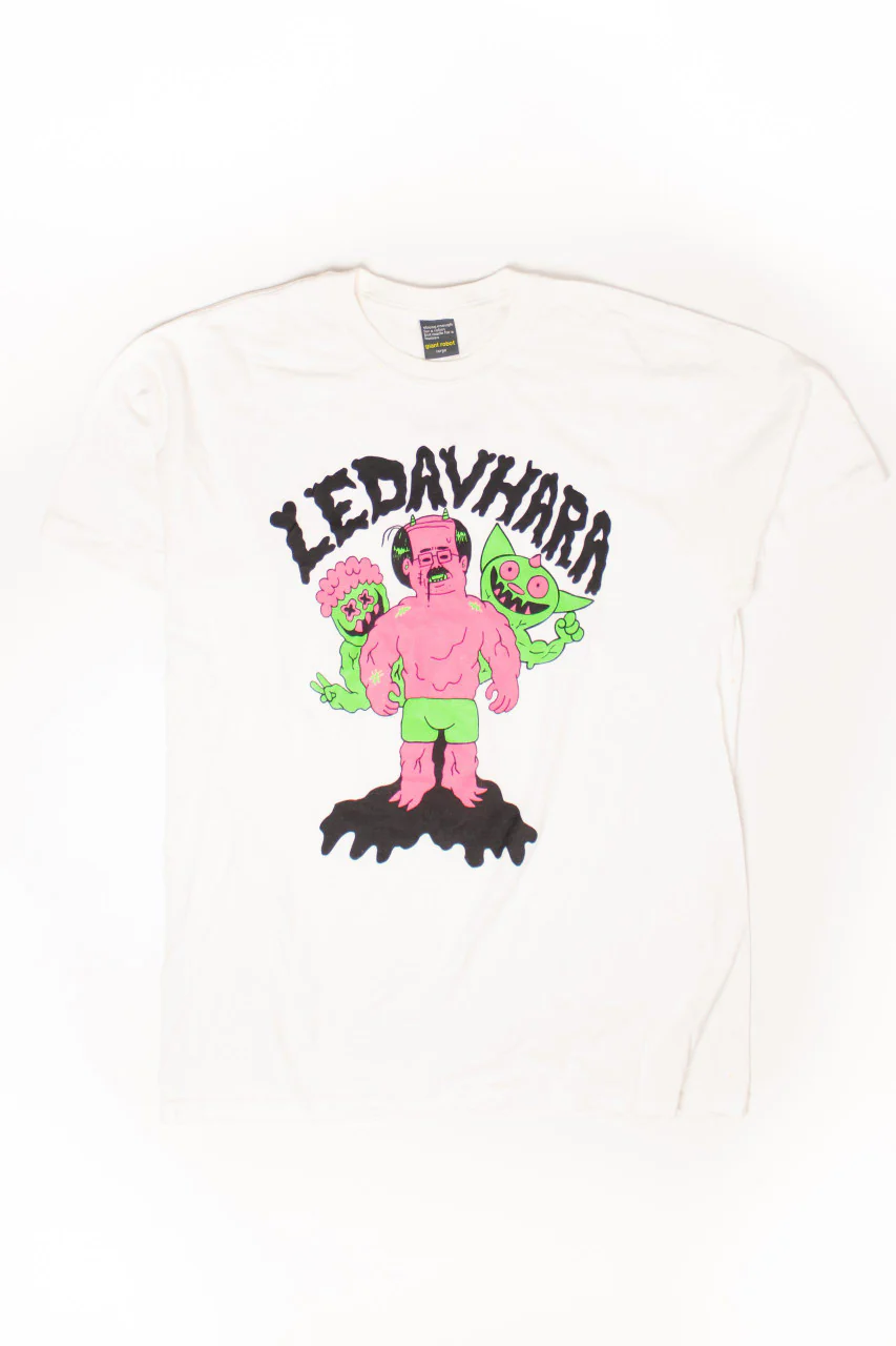 Vintage Giant Robot "Ledavhara" T-Shirt (2000s) - Image 2