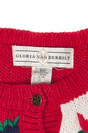Vintage Gloria Van Derbitt Ugly Christmas Cardigan (1990s) - Image 4
