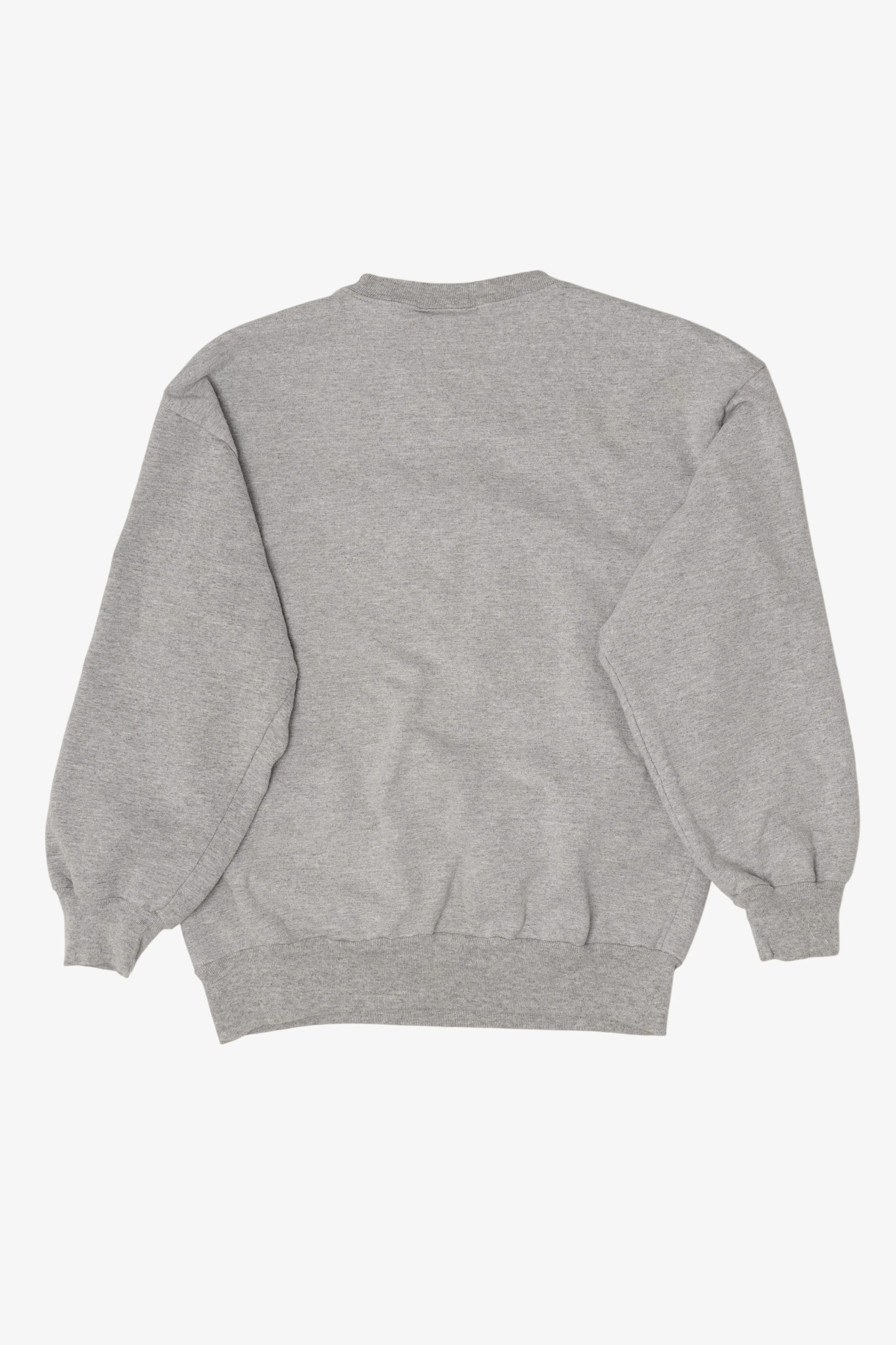 Vintage Gray Basic Editions Ugly Christmas Sweatshirt (1990s) - Image 4