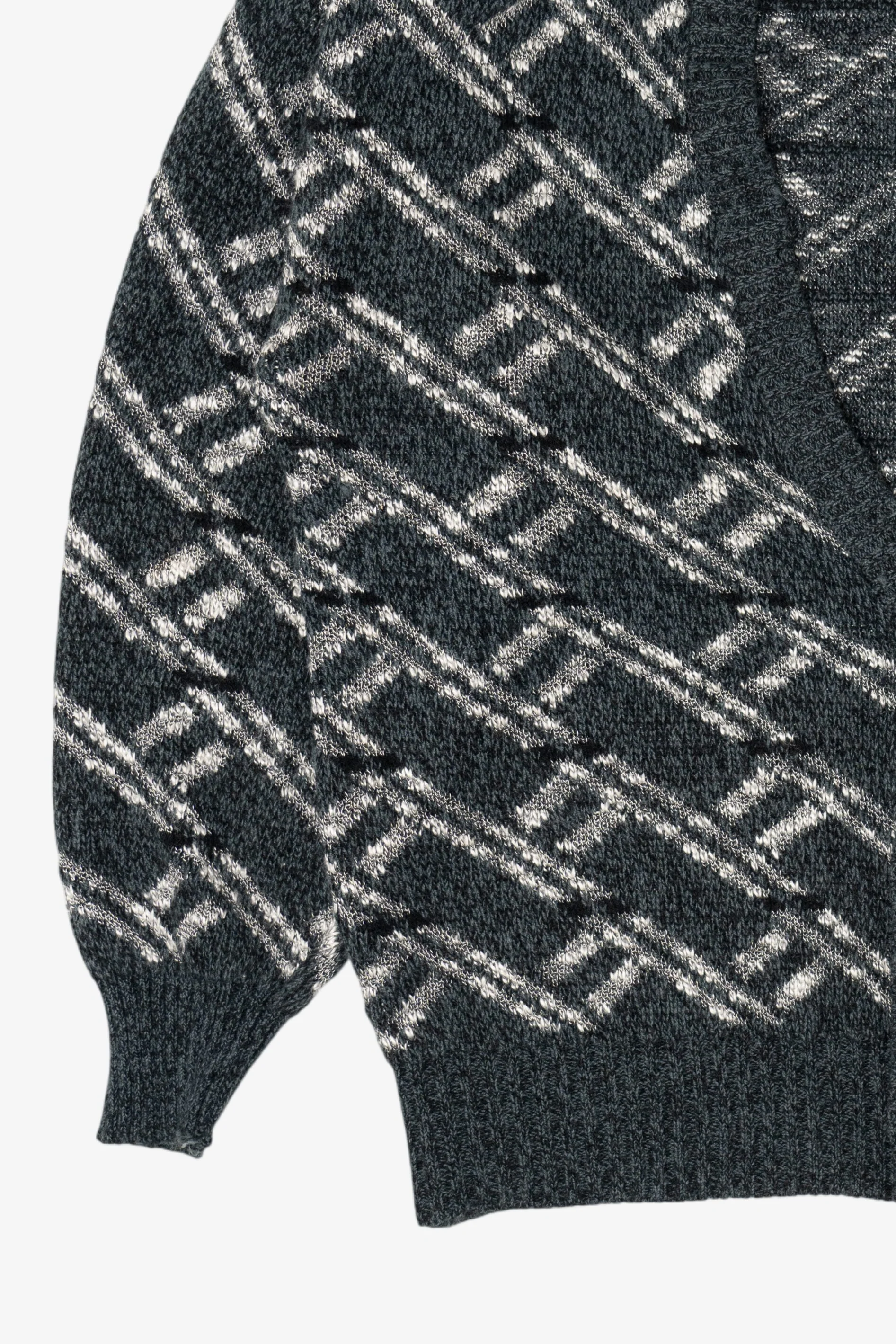 Vintage Gray Michael Gerald Cardigan Sweater (1980s) - Image 7