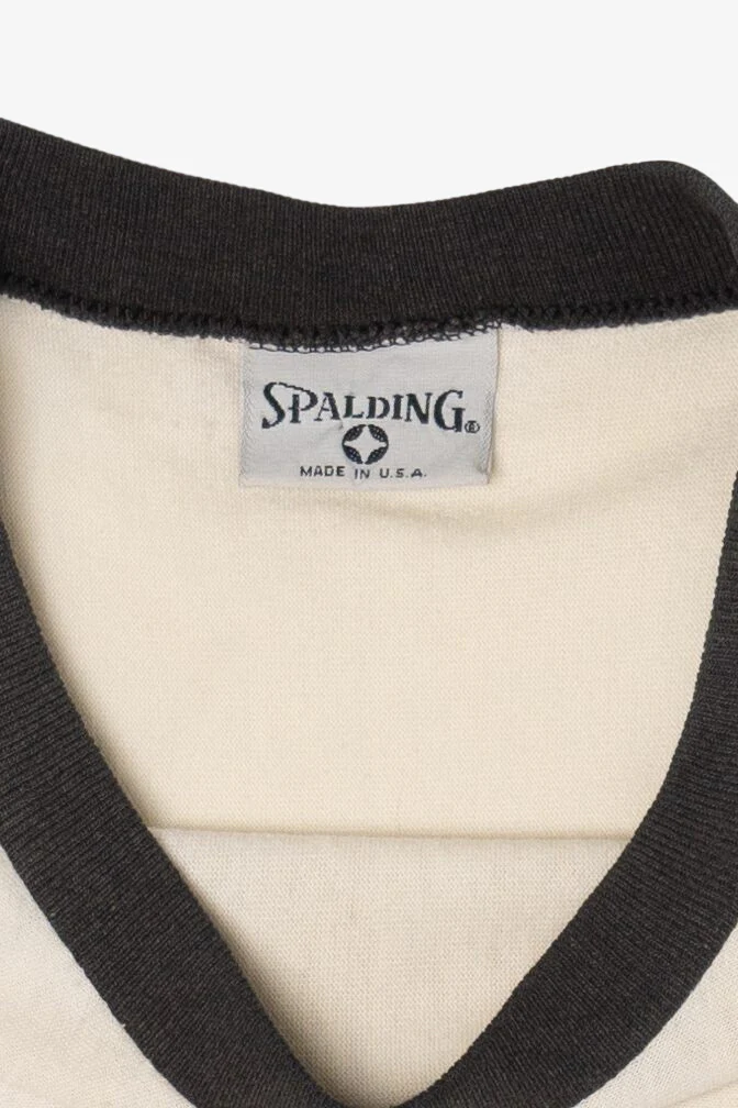 Vintage Gray Spalding Pro Team Single Stitch T-Shirt (1990s) - Image 4