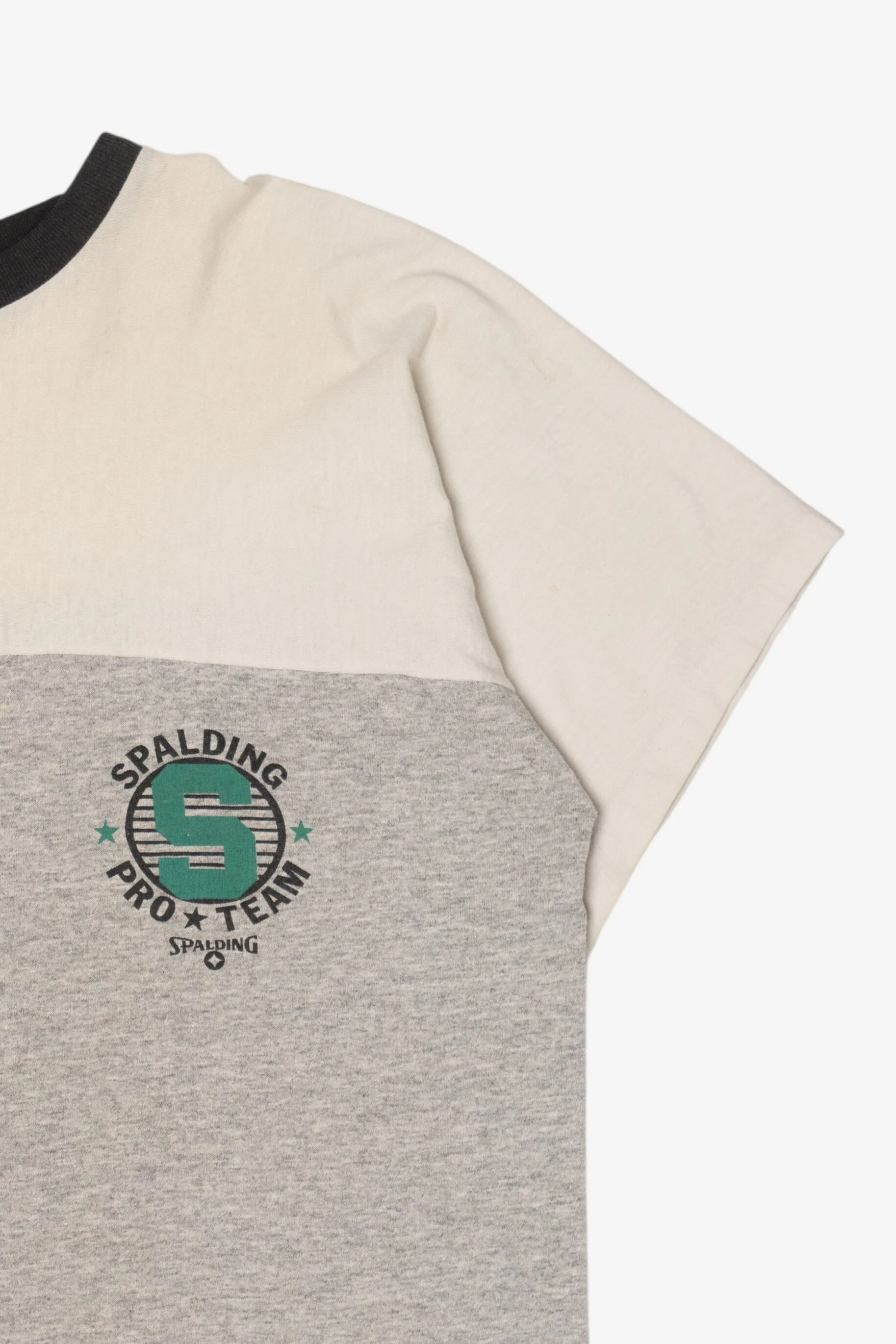 Vintage Gray Spalding Pro Team Single Stitch T-Shirt (1990s) - Image 7