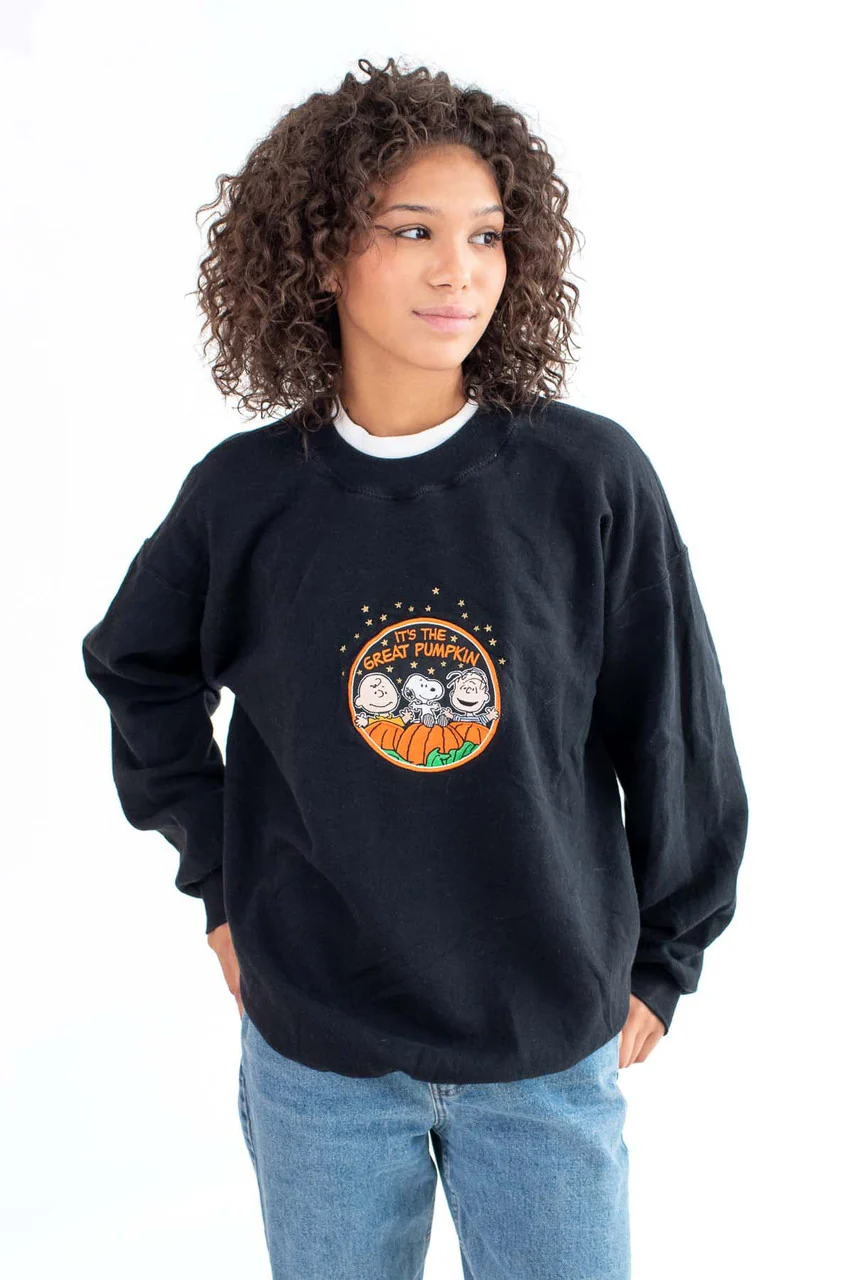 Vintage Great Pumpkin Halloween Sweatshirt (1990s) - Image 4