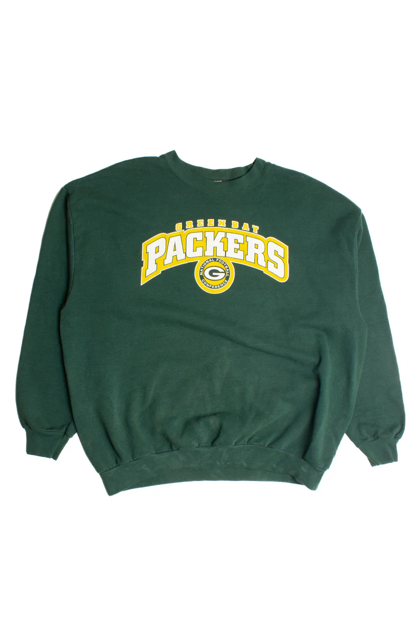 Vintage Green Bay Packers Sweatshirt (1990s) 8792 - Image 2