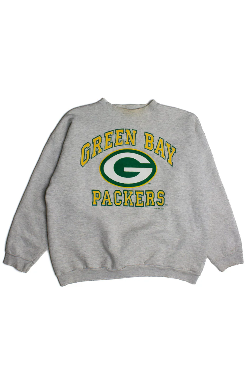 Vintage Green Bay Packers Sweatshirt (1990s) 9466 - Image 2