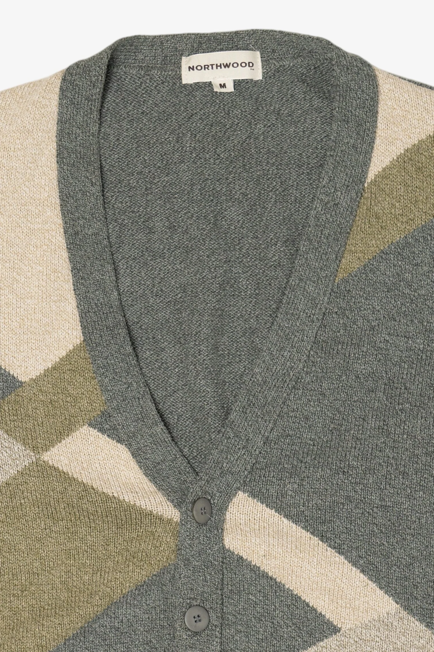 Vintage Green Northwood Cardigan Sweater (1990s) - Image 5