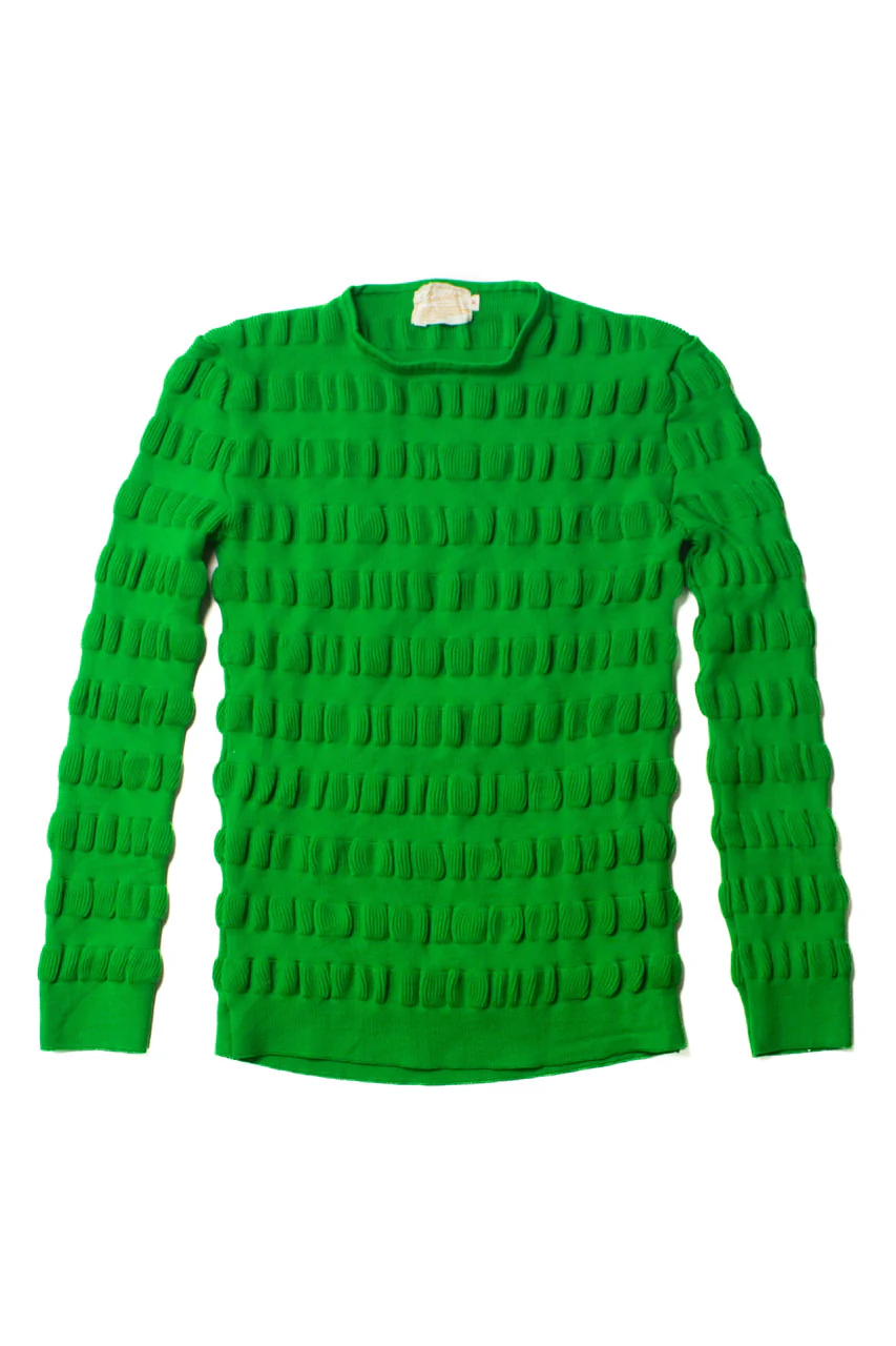 Vintage Green Stretch Sweater (1970s) - Image 2