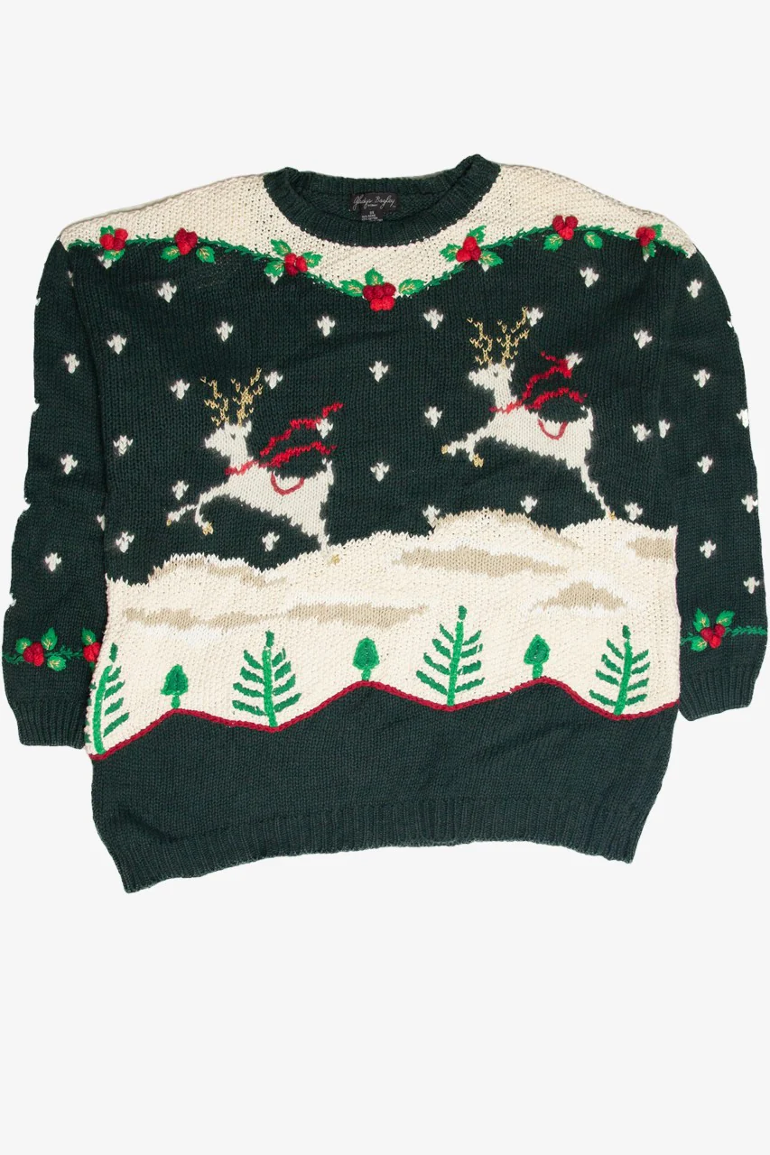 Vintage Green Ugly Christmas Pullover 62957