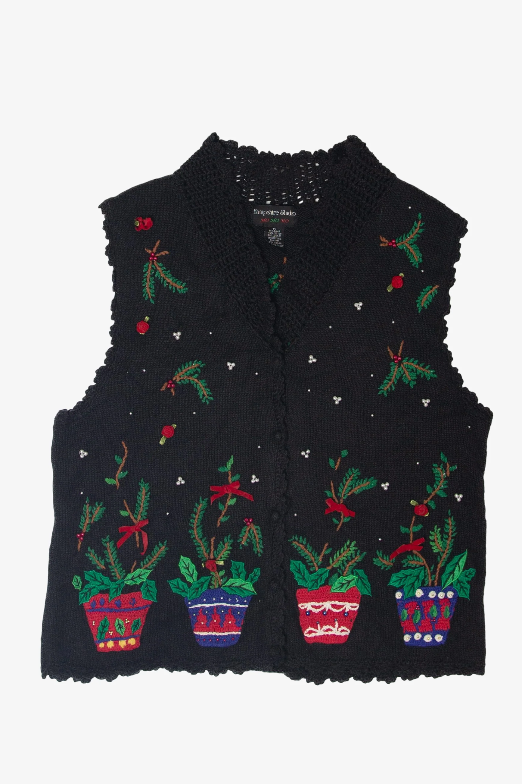 Vintage Hampshire Studio Ugly Christmas Vest (1990s)