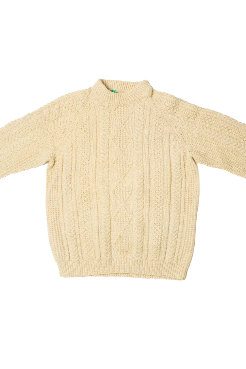 Vintage Hand Made Mary Smith Fisherman Sweater - Image 2