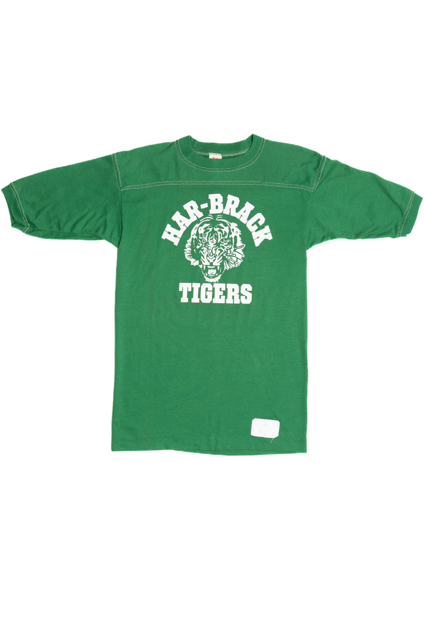 Vintage "Har-Brack Tigers" Mascot Sports T-Shirt (1980s) - Image 4