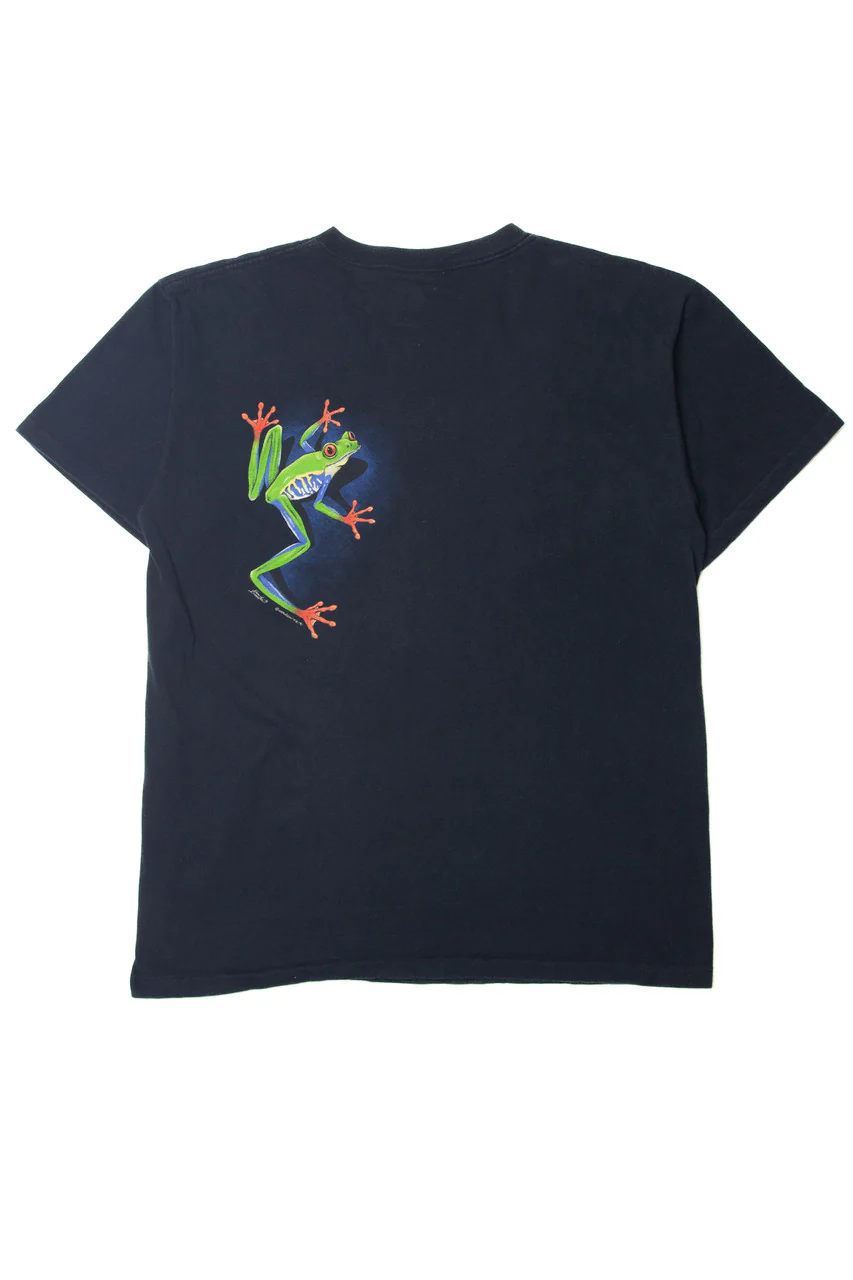 Vintage Harlequin Tree Frog T-Shirt (1990s) - Image 3