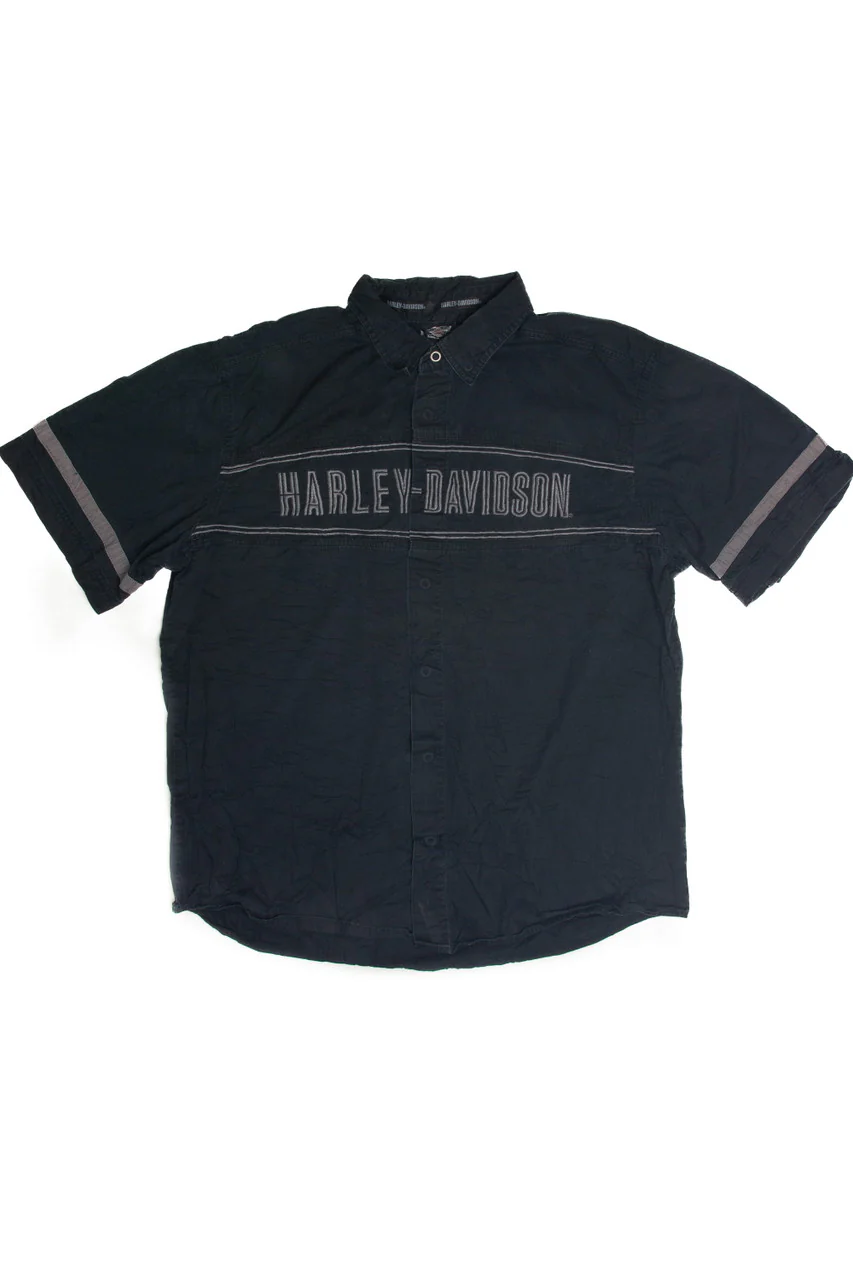 Vintage Harley Davidson Button Up Shirt - Image 3