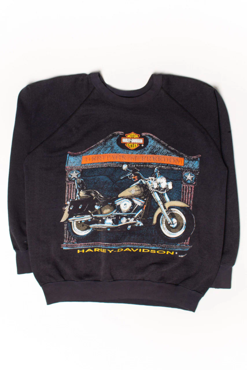 Vintage Harley-Davidson Heritage of Freedom Sweatshirt (1990s) - Image 2