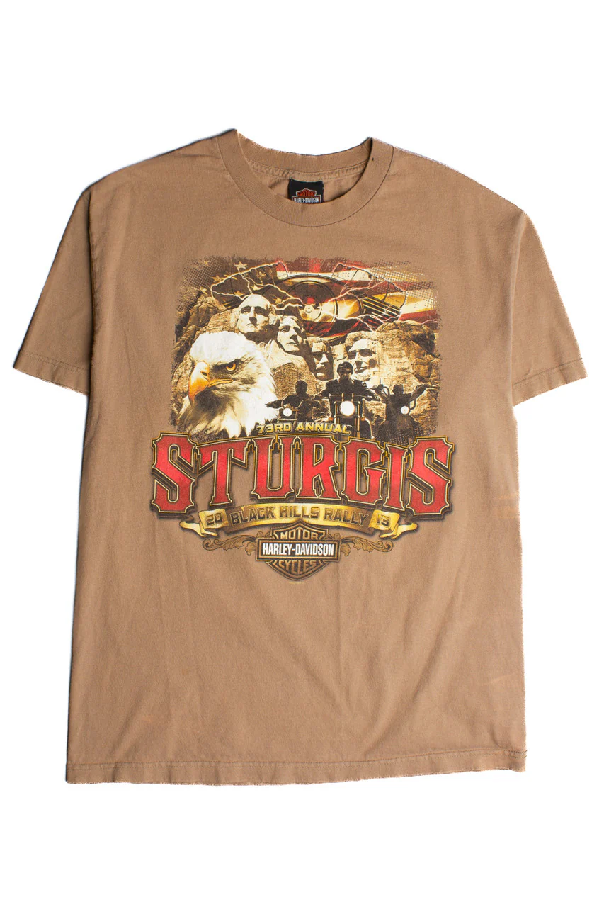 Vintage Harley Davidson Mount Rushmore T-Shirt (2010s) 661 - Image 2