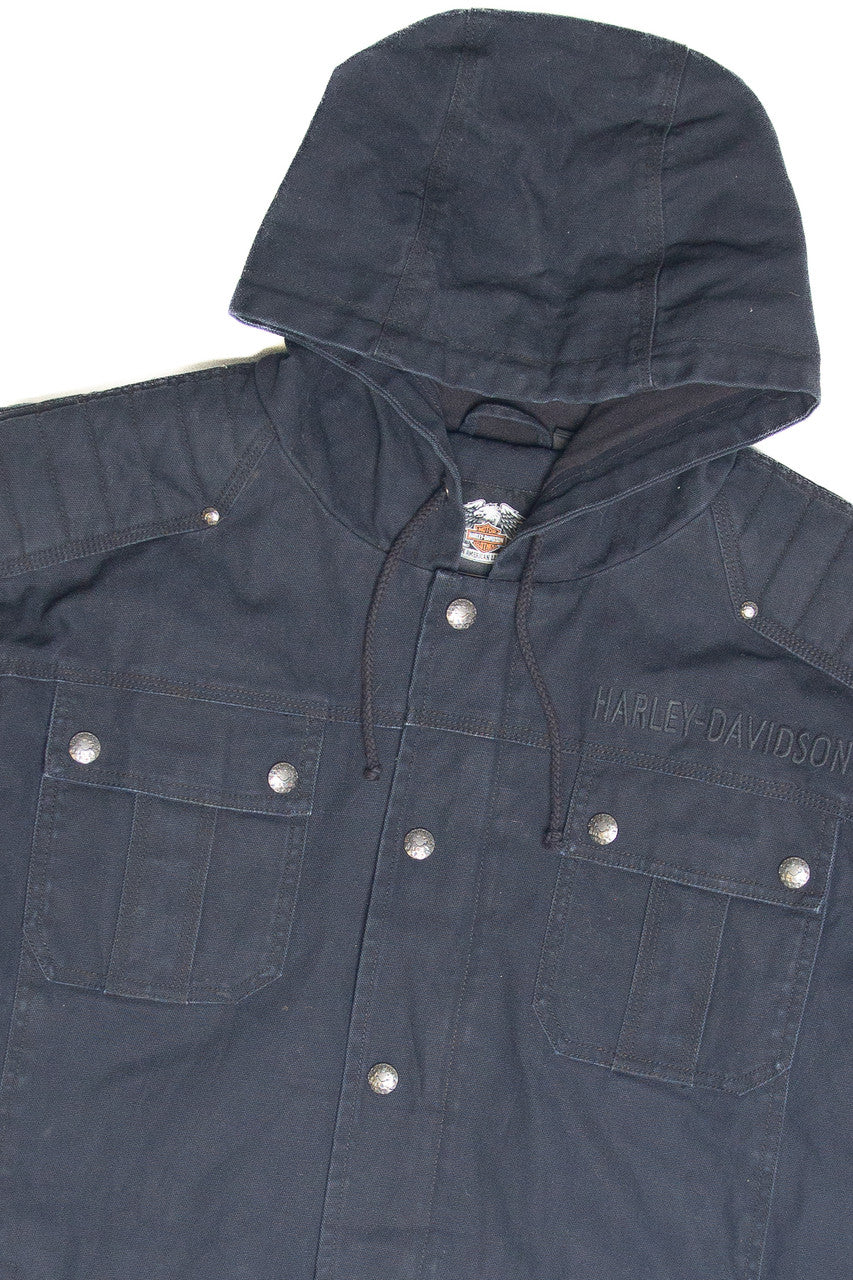 Vintage Harley Davidson Padded Workwear Jacket - Image 2