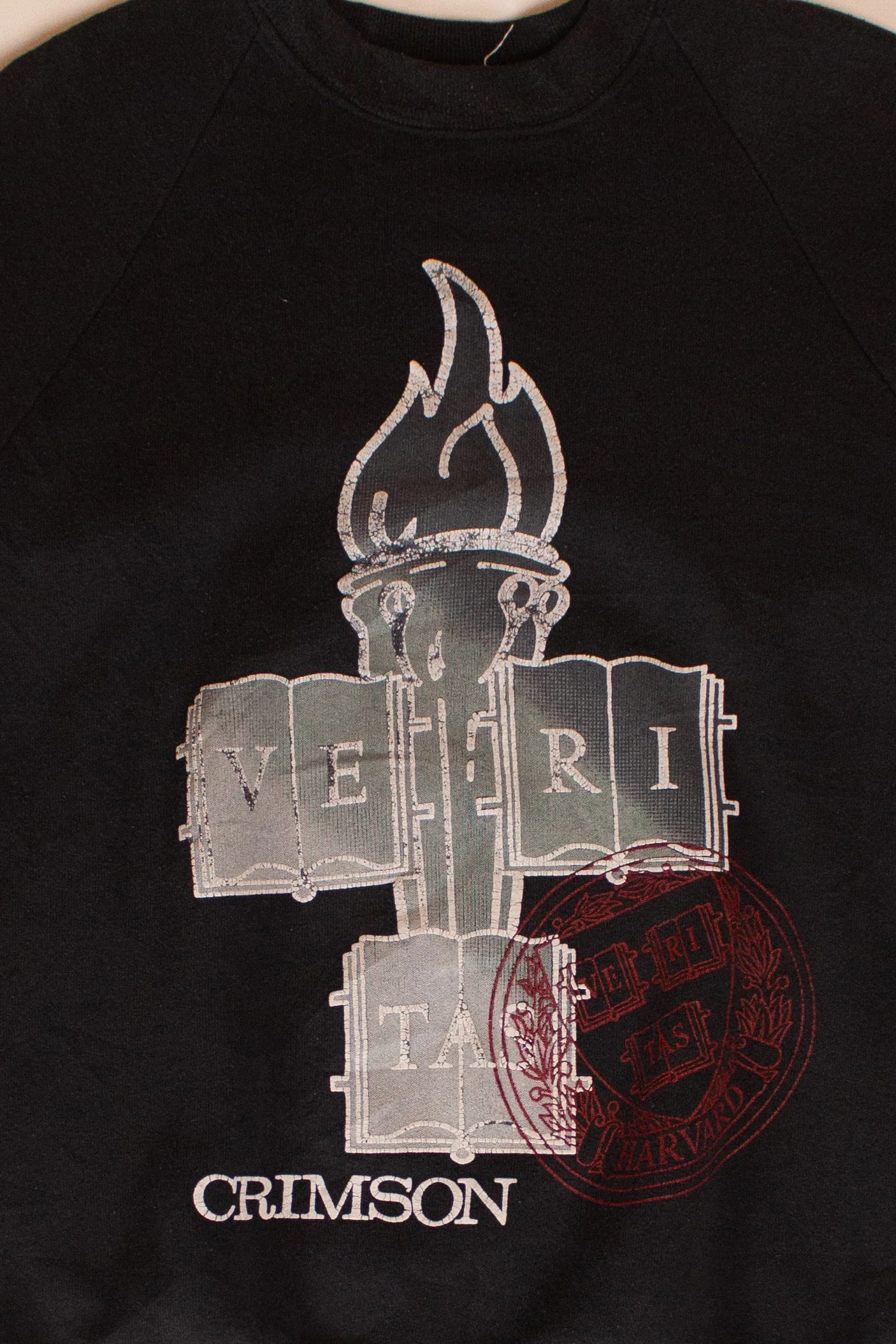 Vintage Harvard Crimson Sweatshirt (1990s) - Image 2