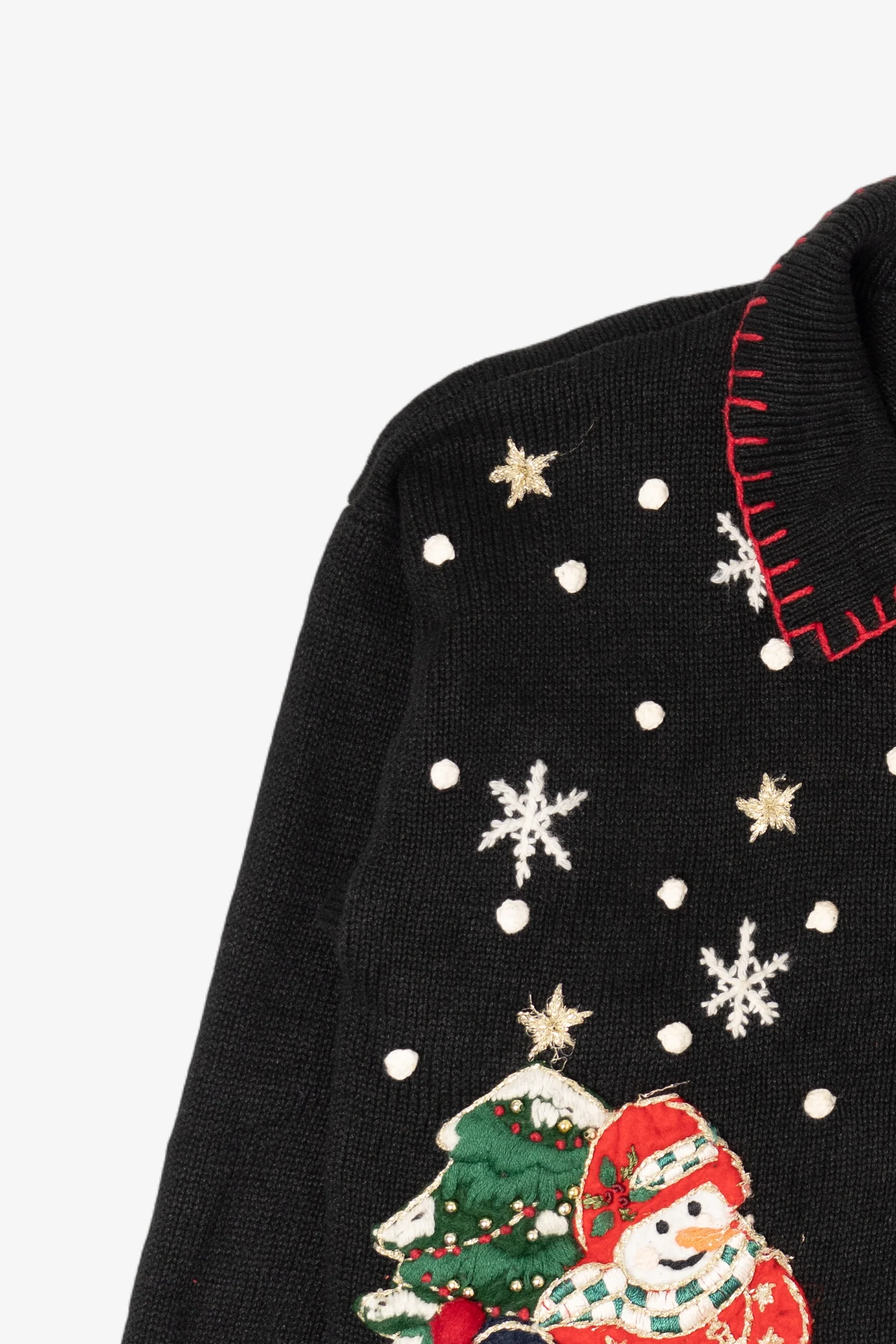 Vintage Heirloom Collectibles Snowmen Ugly Christmas Cardigan (2000s) - Image 5