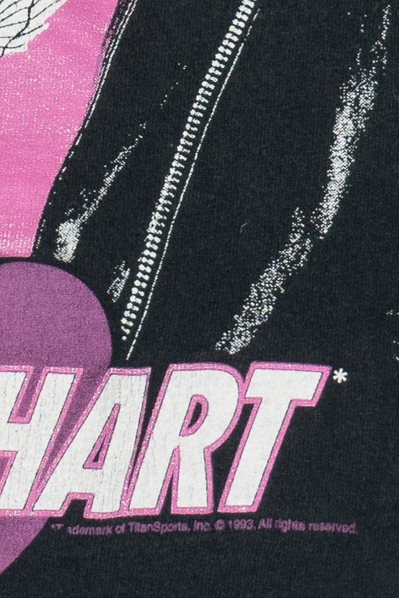 Vintage "Hitman" Bret Hart WWF Wrestling Single Stitch T-Shirt (1990s) - Image 4