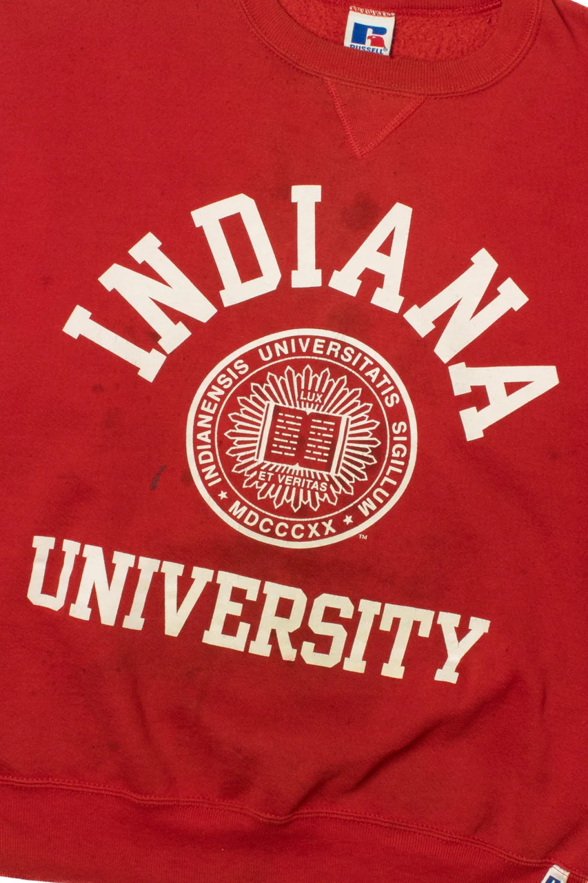Vintage Indiana University Russell Athletic Sweatshirt - Image 2