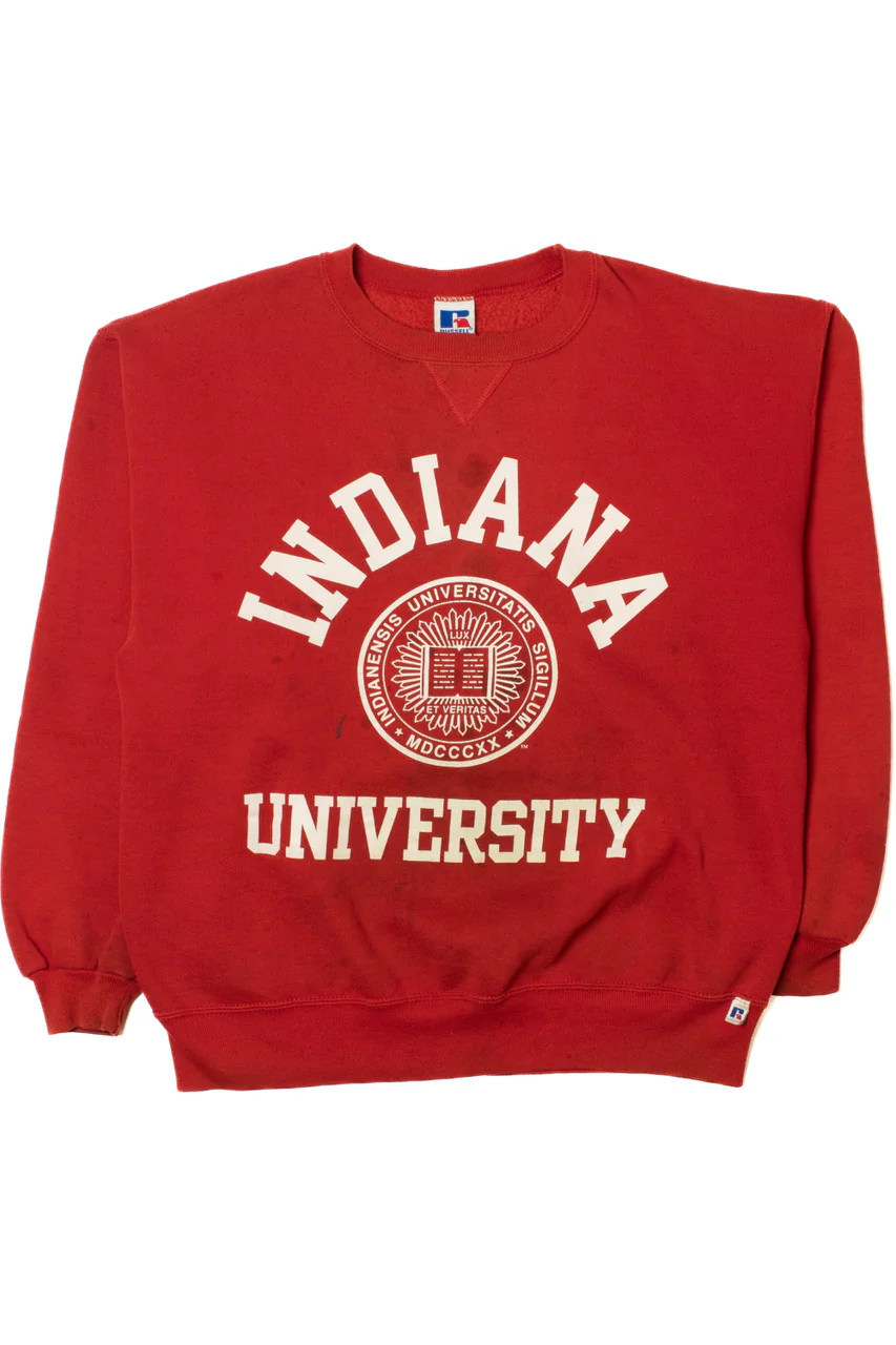 Vintage Indiana University Russell Athletic Sweatshirt - Image 3