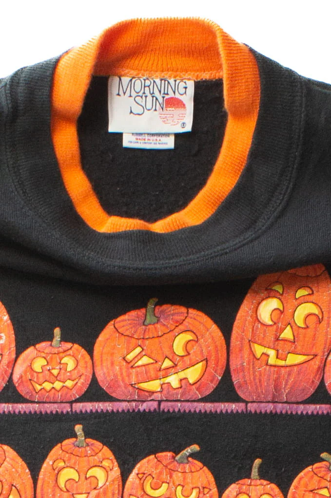 Vintage Jack o'Lantern Shelves Halloween Sweatshirt (1990s) 667 - Image 3