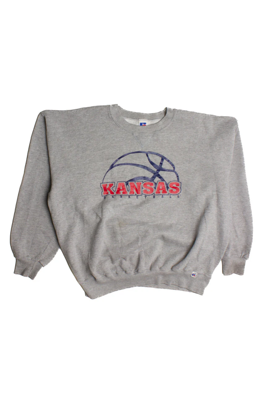 Vintage Kansas Basketball Sweatshirt (1990s) 8851 - Image 2