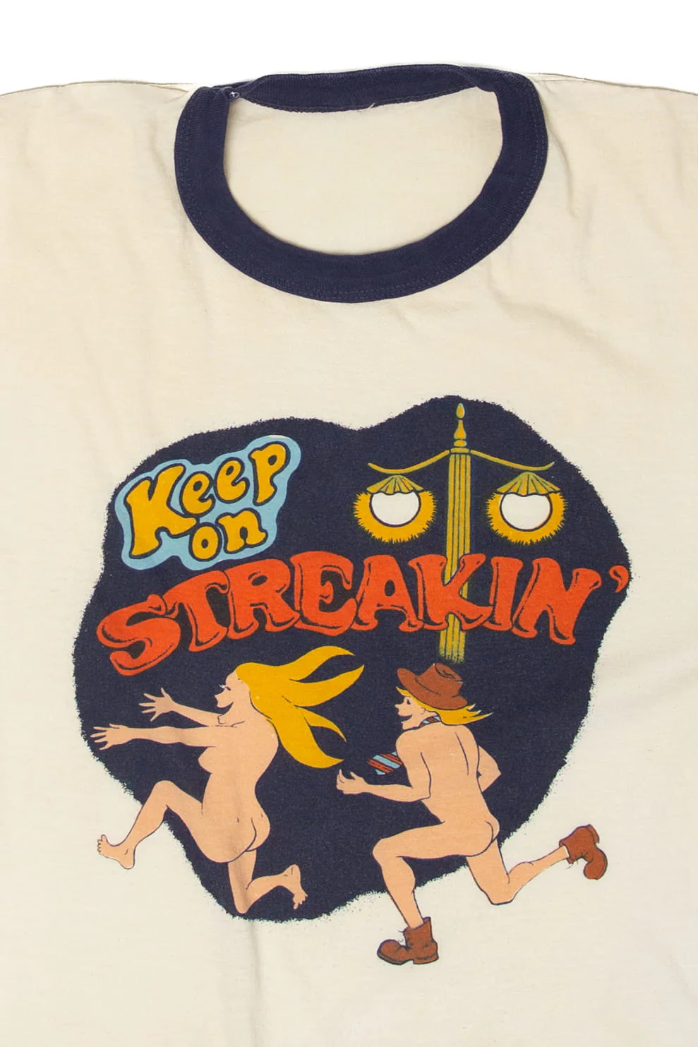 Vintage Keep On Streakin' Ringer T-Shirt (1970s) - Image 2
