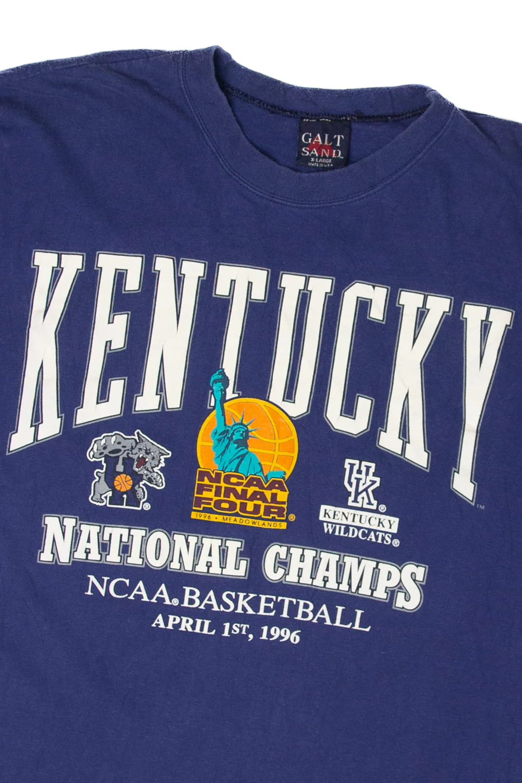 Vintage Kentucky NCAA Basketball Champs T-Shirt (1990s) - Image 2