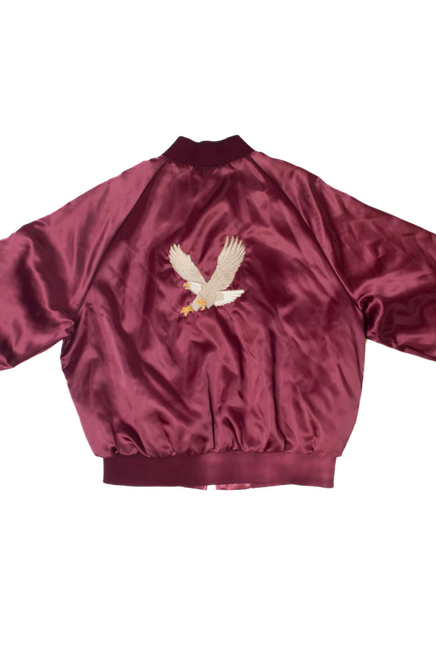 Vintage King Louie Pro Fit Bomber Jacket With Eagle Embroidery - Image 3