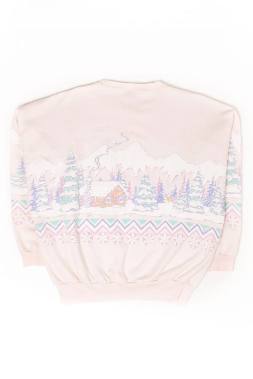 Vintage Lake Tahoe All Over Graphic Sweatshirt (1980s)