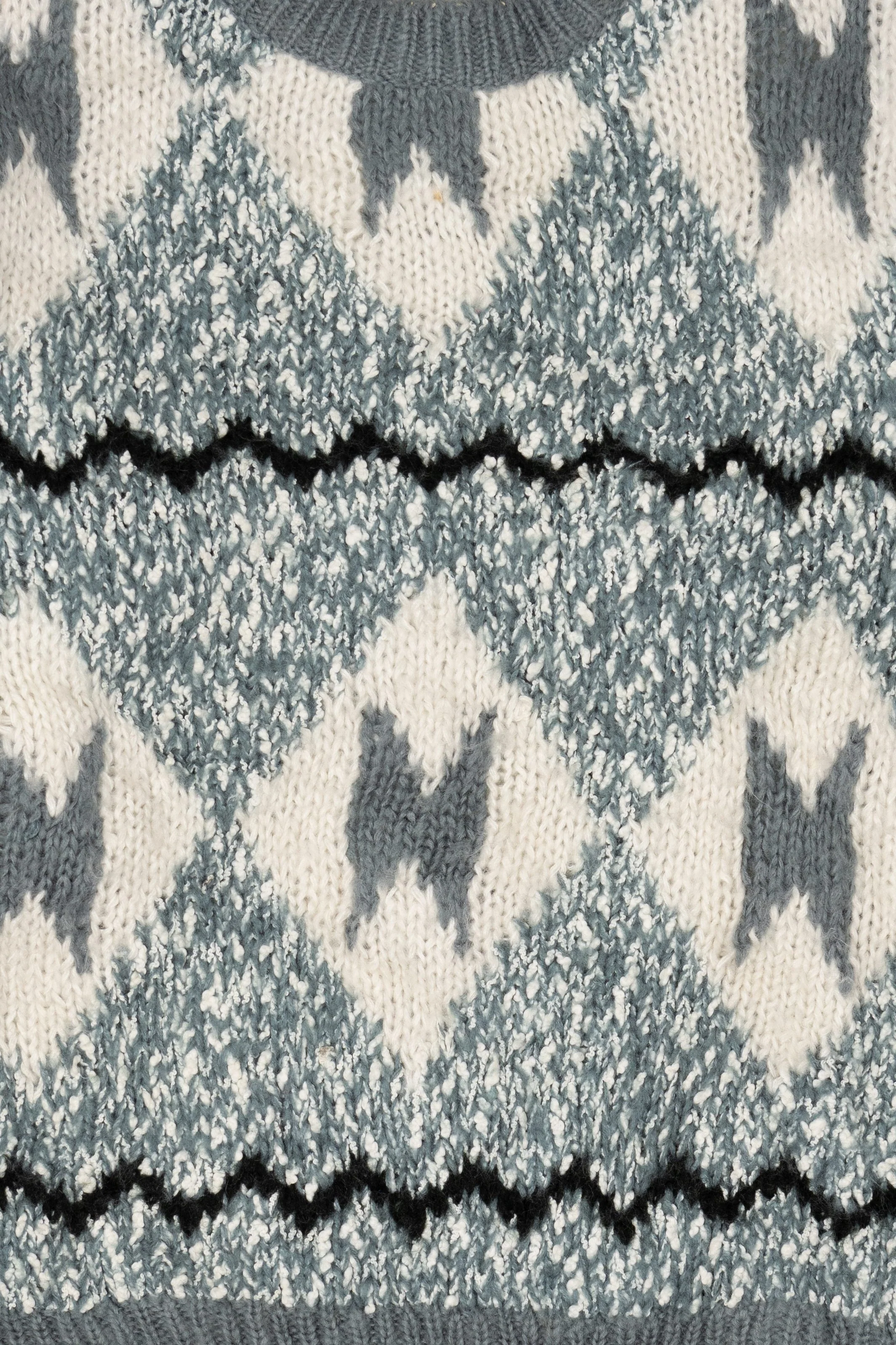 Vintage Light Blue-Gray Sweater (1980s) - Image 3