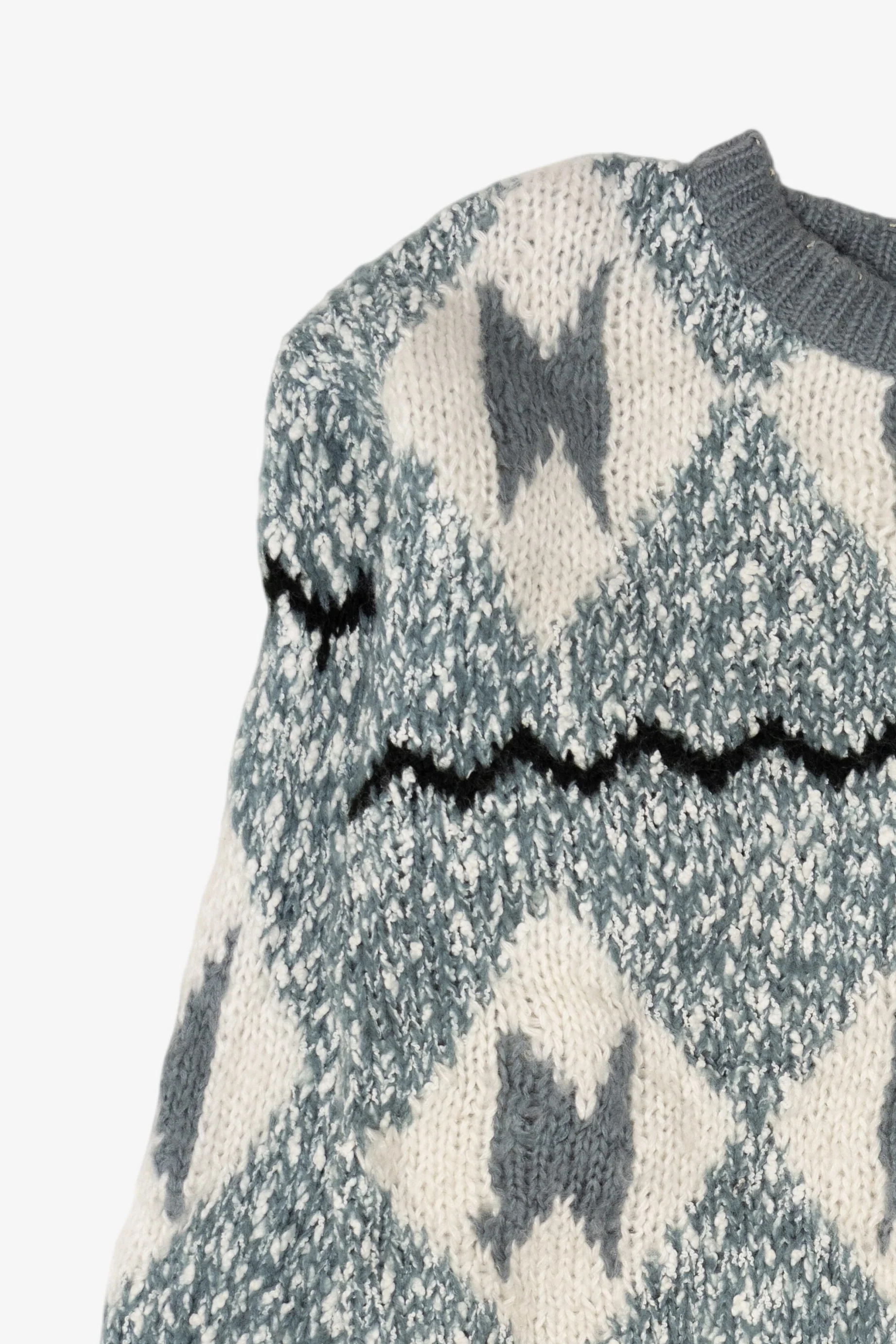 Vintage Light Blue-Gray Sweater (1980s) - Image 7