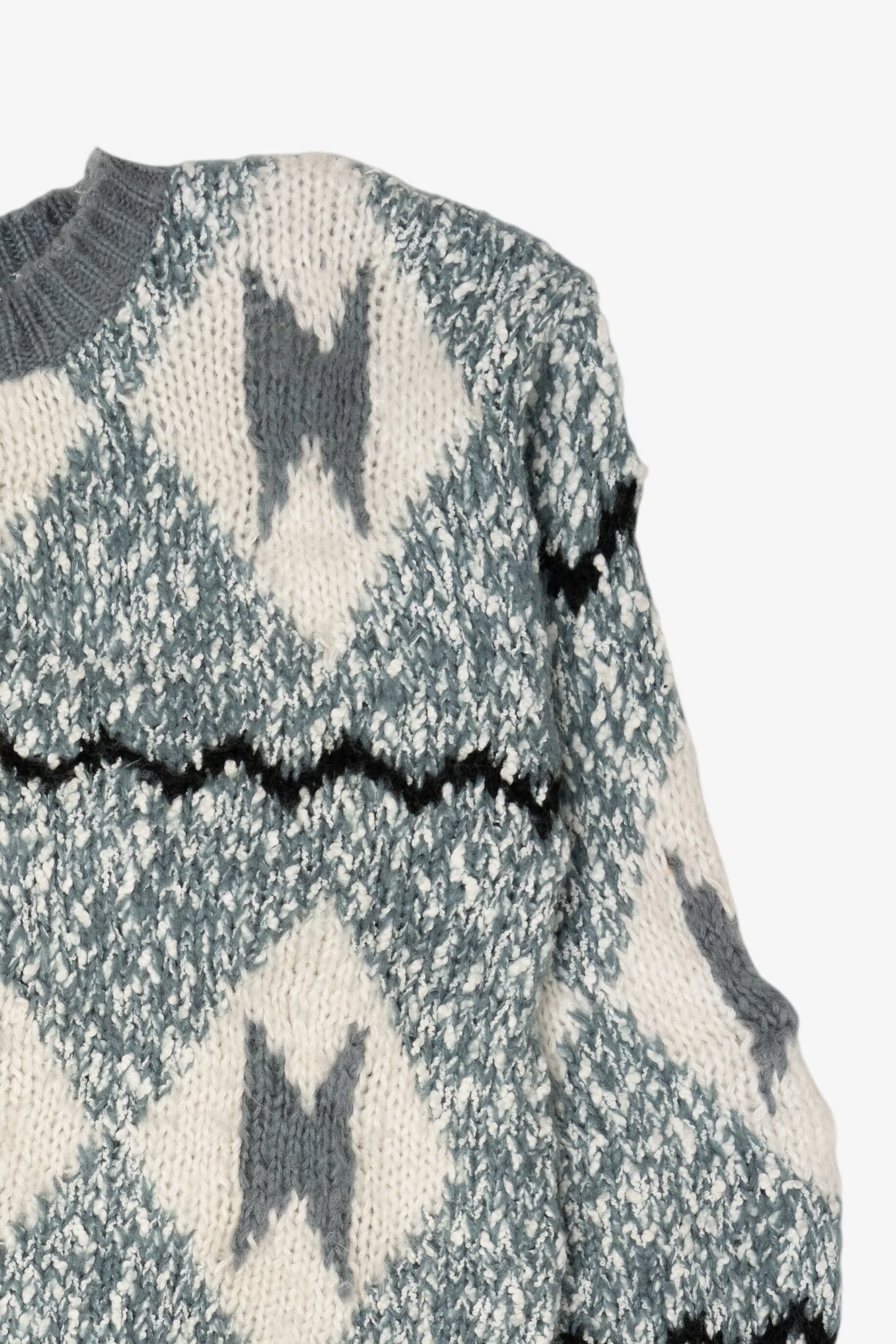 Vintage Light Blue-Gray Sweater (1980s) - Image 8